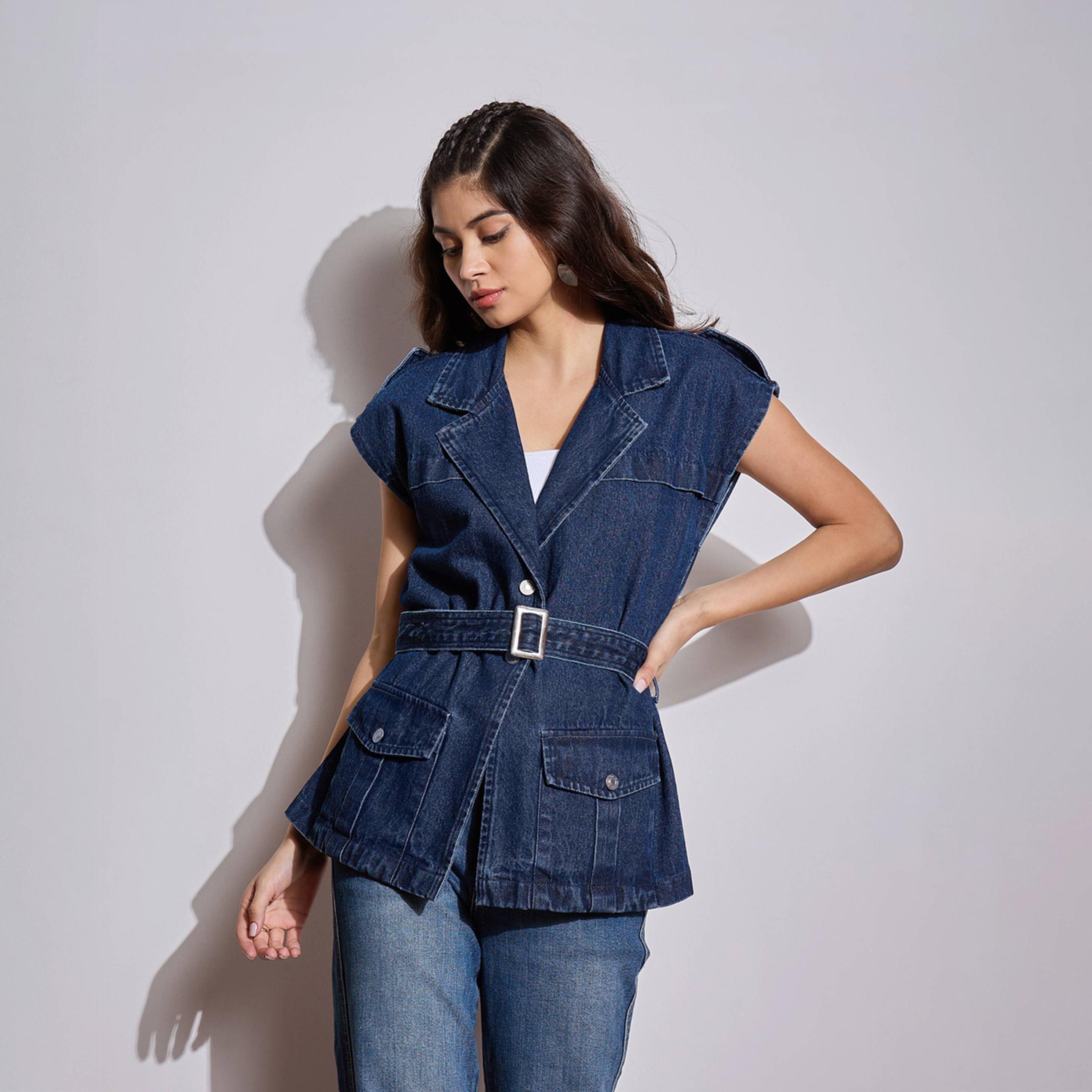 ساسافراس × ستايلي - جاكيت بحزام مغسول بالحامض ومزين بجيوب بدون أكمام-women-winterwear-coatsandjackets-jackets-image-10