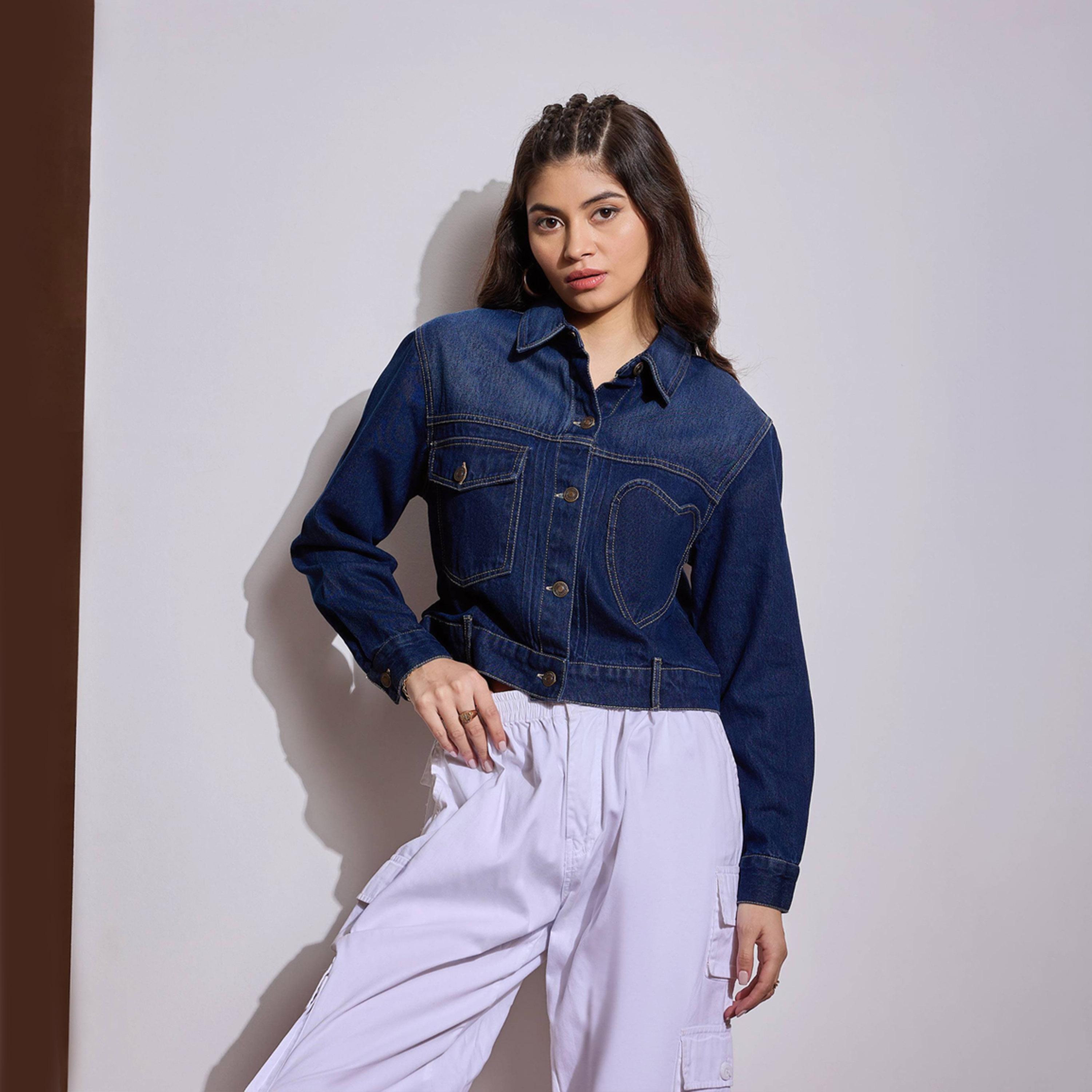 Sassafras X Styli Denim Heart Pockets Crop Jacket-women-winterwear-coatsandjackets-jackets-image-8