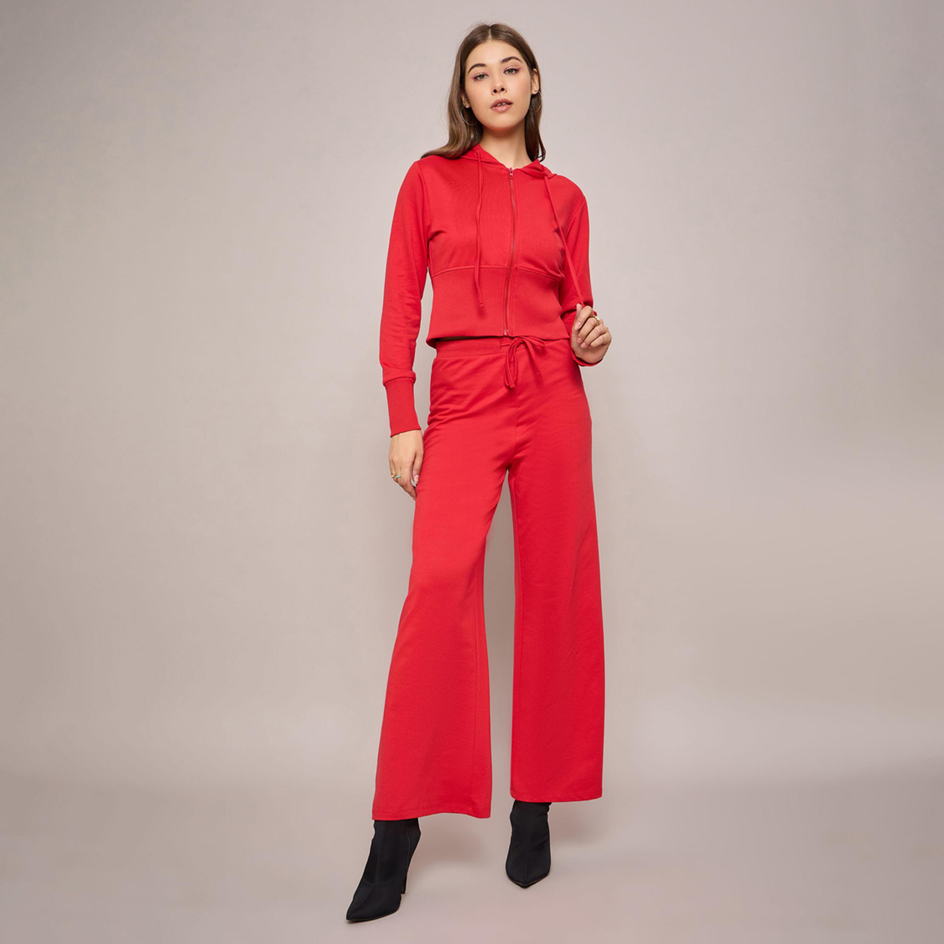 Sassafras X Styli Terry Front Zipper Crop Hooded Jacket-women-winterwear-coatsandjackets-jackets-image-2