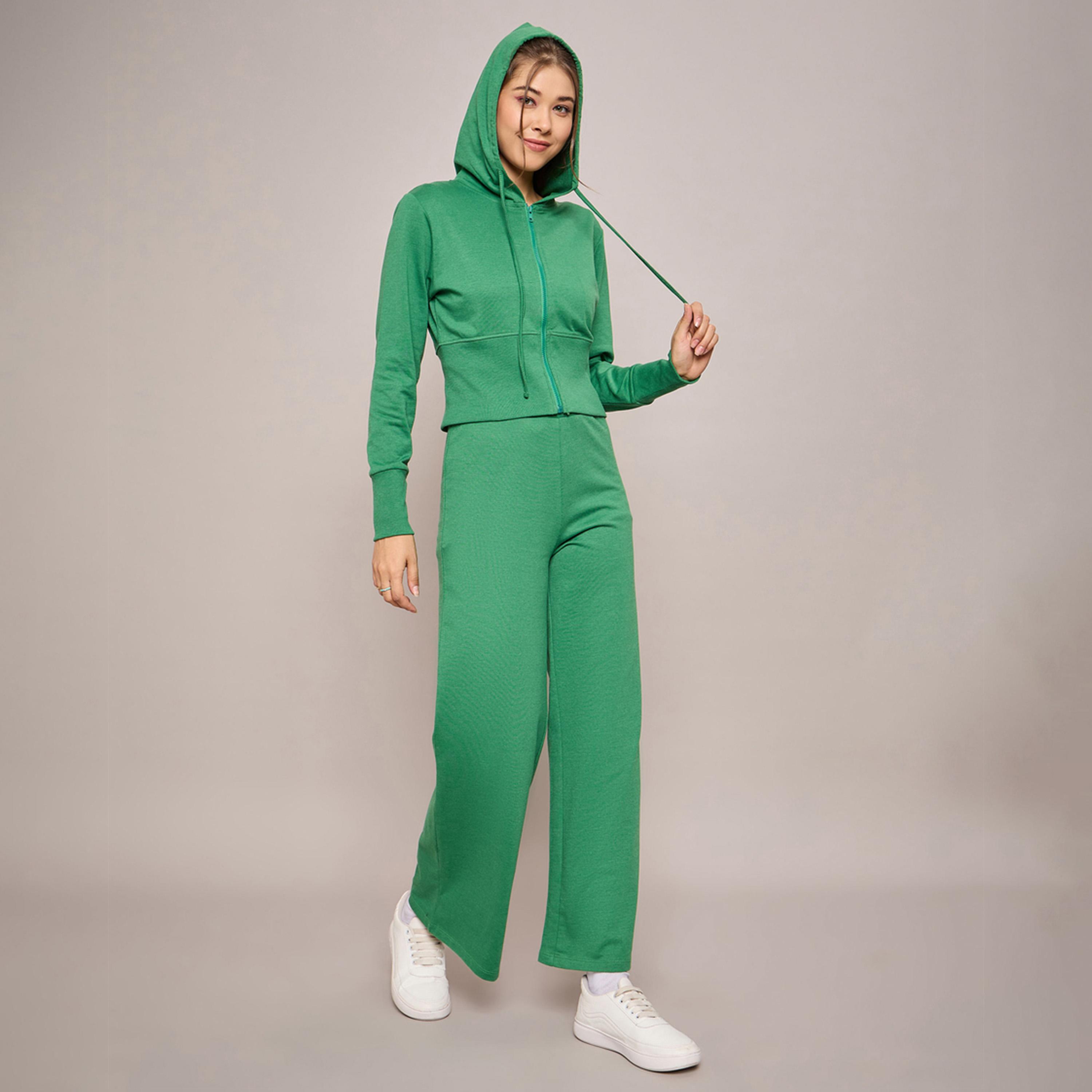 Sassafras X Styli Terry Front Zipper Crop Hooded Jacket-women-winterwear-coatsandjackets-jackets-image-2