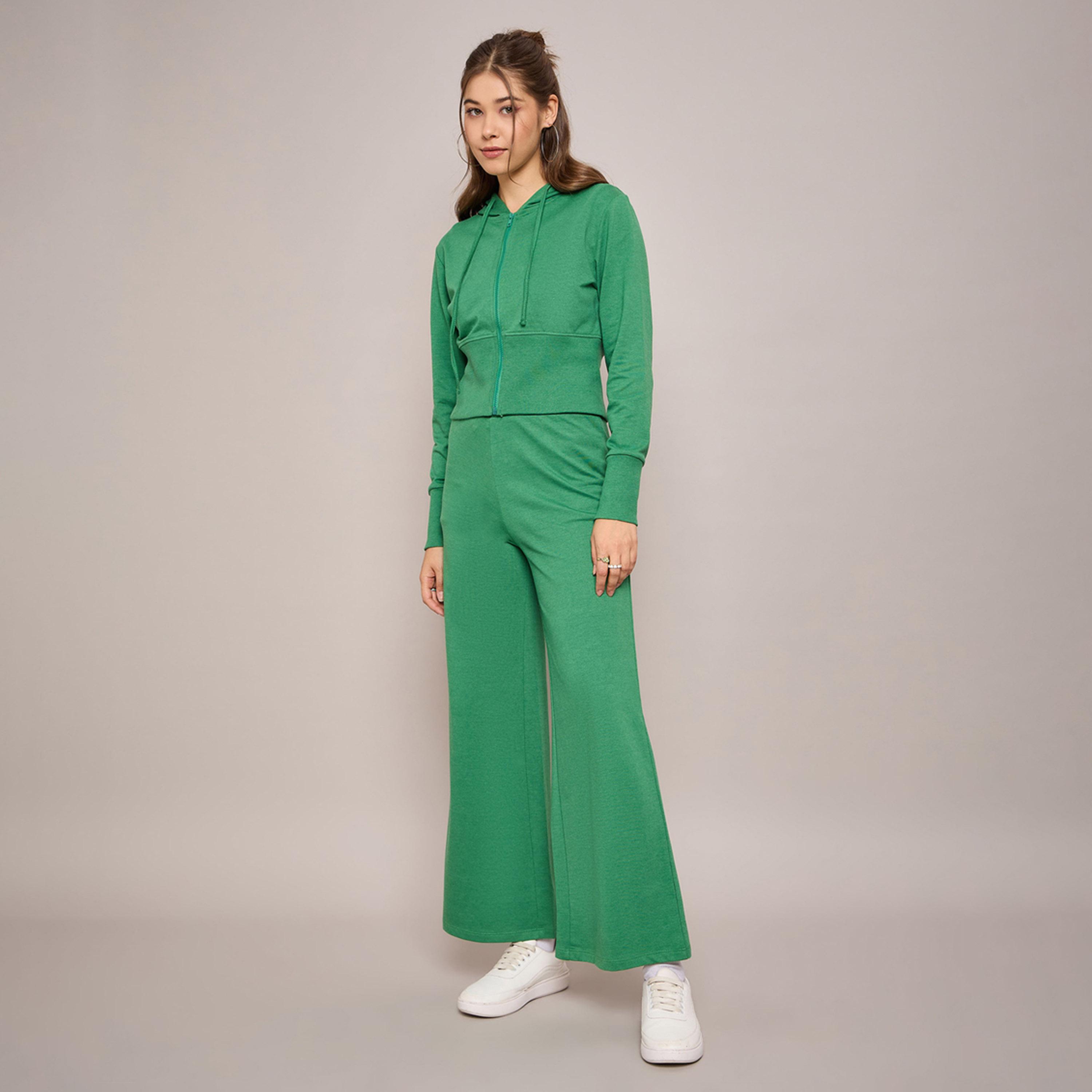 Sassafras X Styli Terry Front Zipper Crop Hooded Jacket-women-winterwear-coatsandjackets-jackets-image-3
