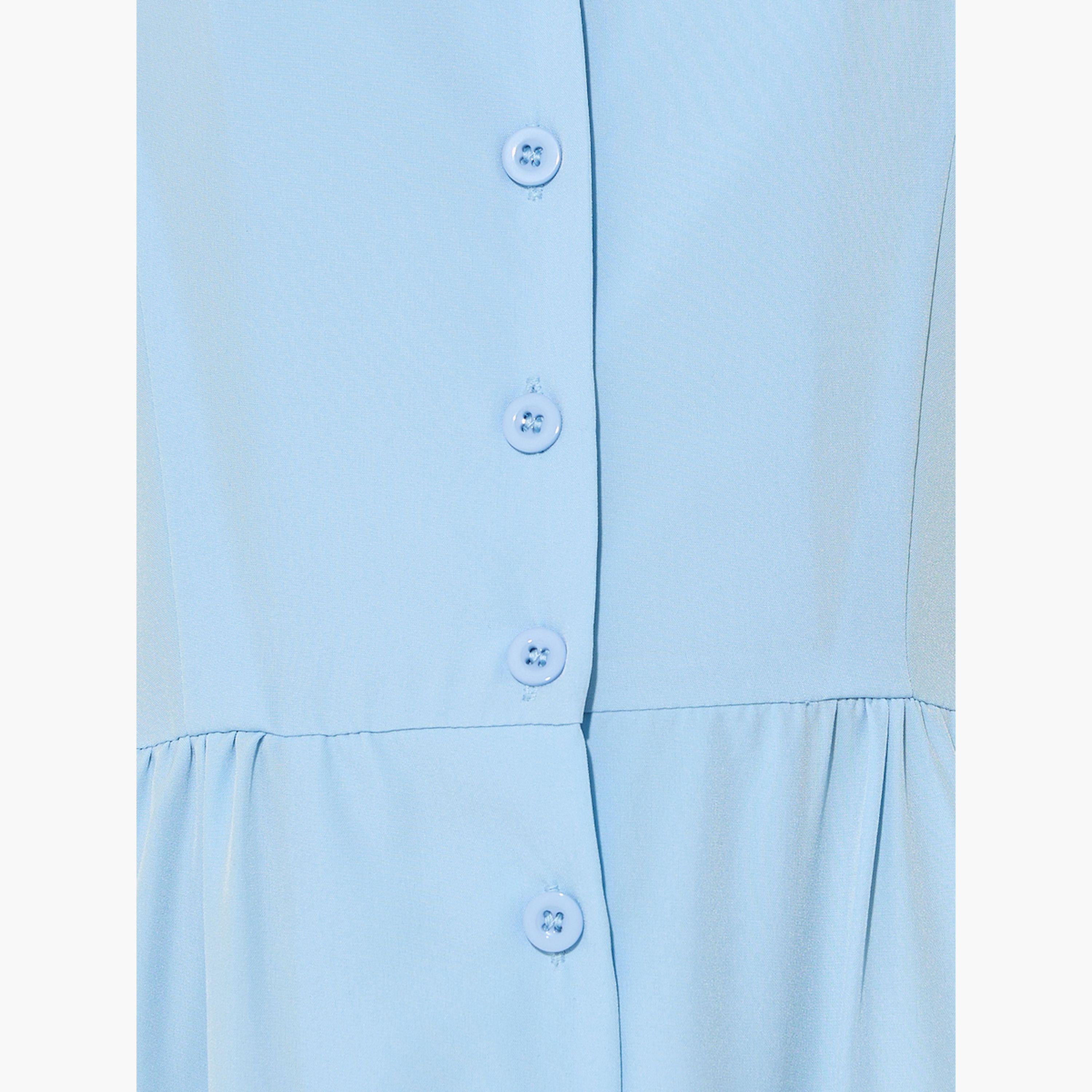 فستان ميدي سادة بلا أكمام مع أزرار-women-clothing-dresses-image-5