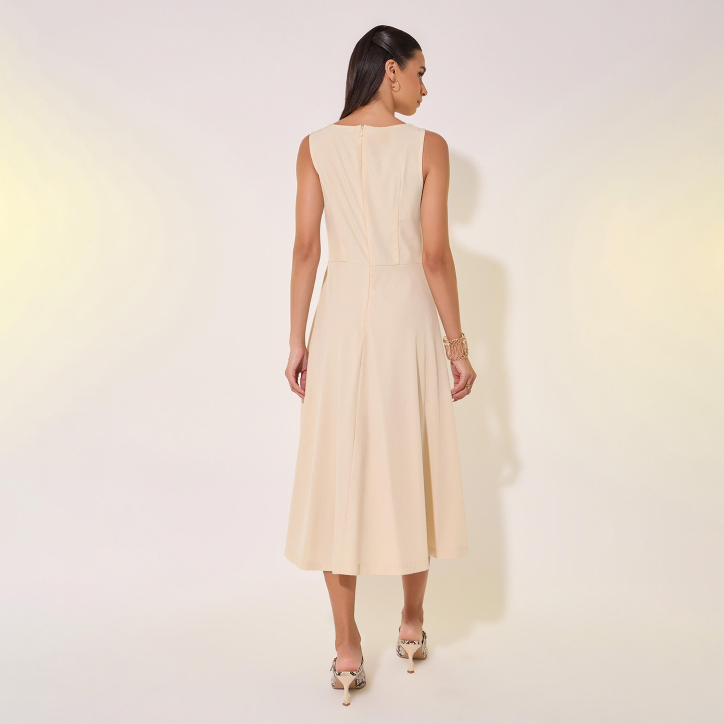Take Two Solid Boat Neck Sleeveless Wrap Midi Dress-women-clothing-dresses-image-6