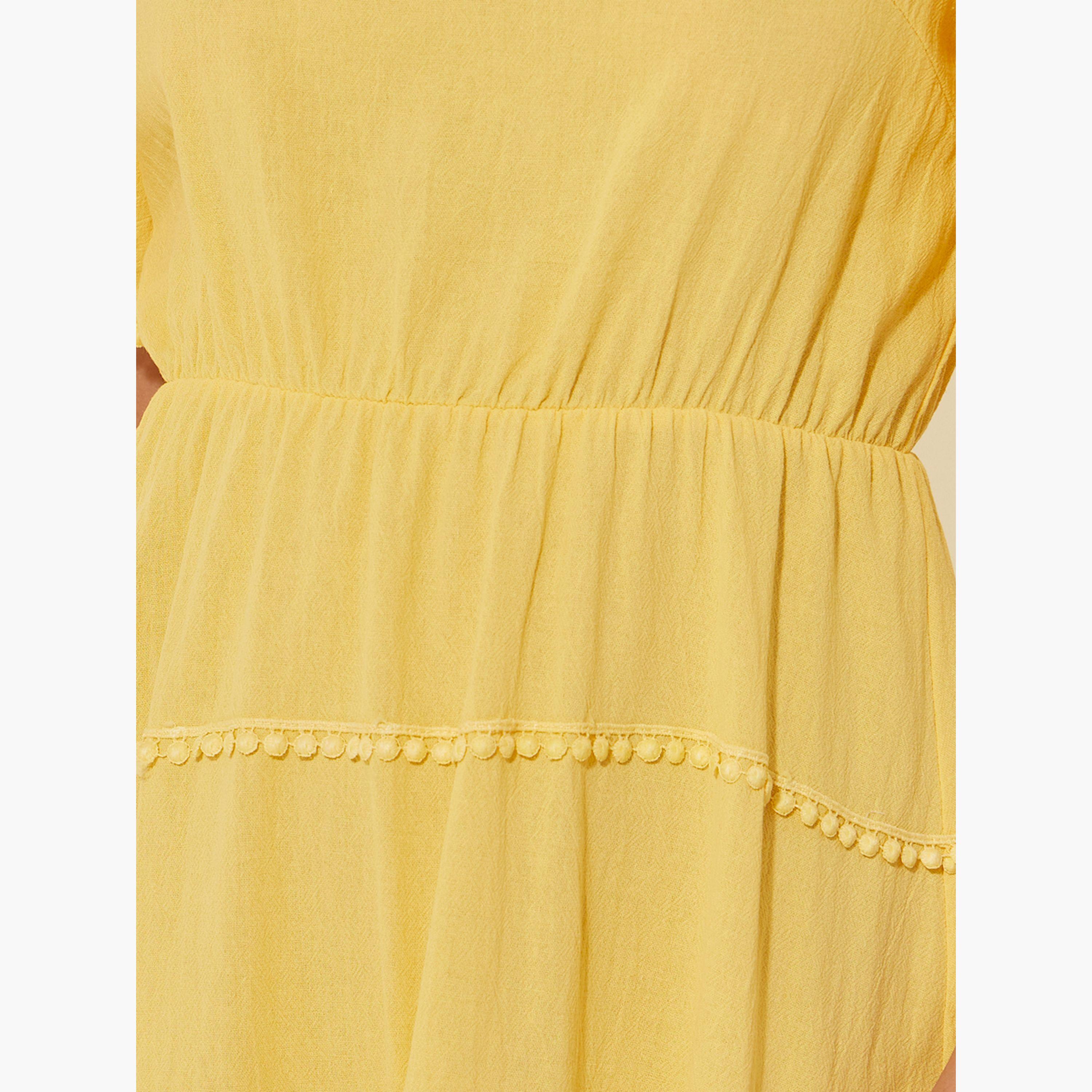 Take Two Solid Square Collar Tiered Midi Dress-women-clothing-dresses-image-4