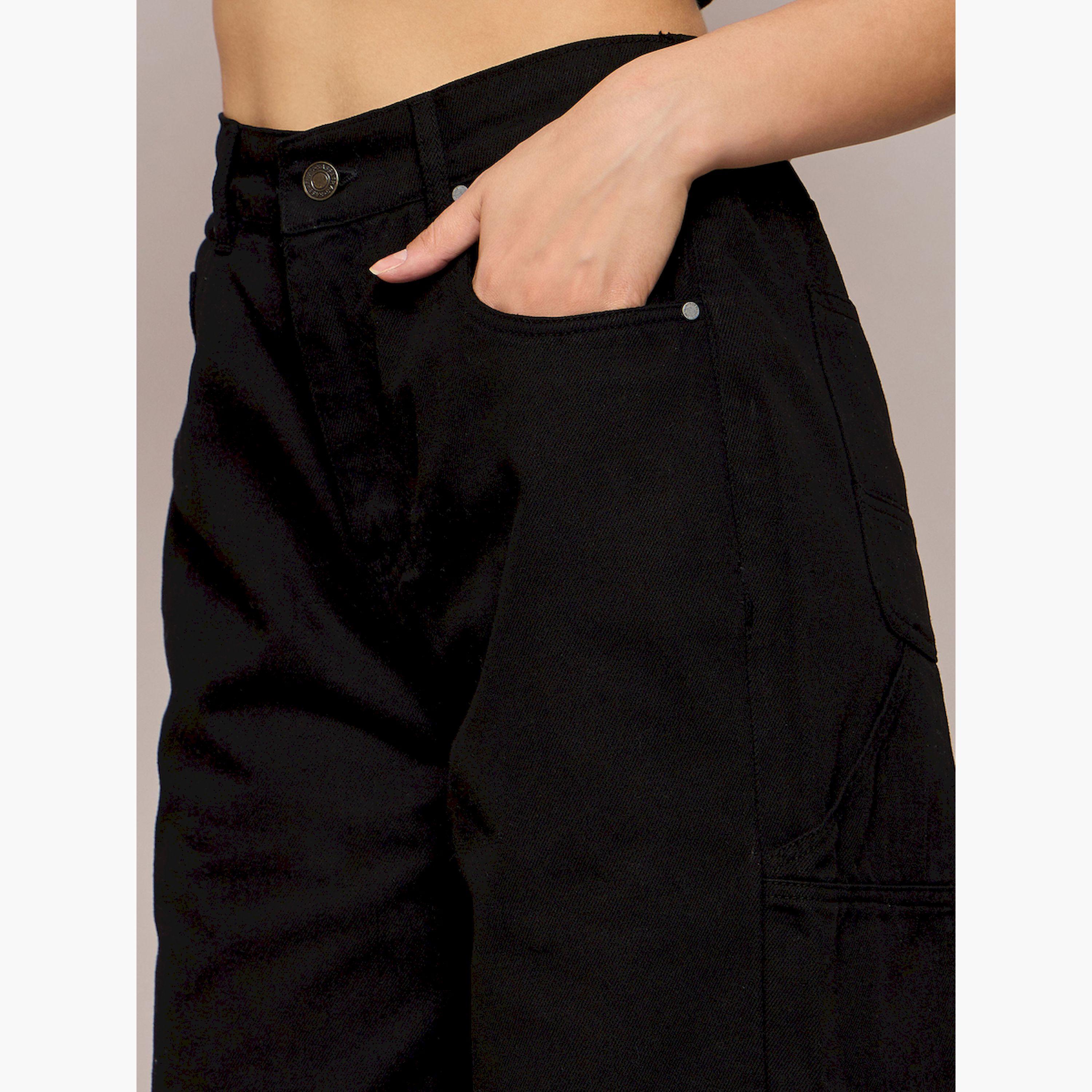 Sassafras X Styli High Rise Wide Leg Jeans-women-clothing-bottoms-jeans-image-4