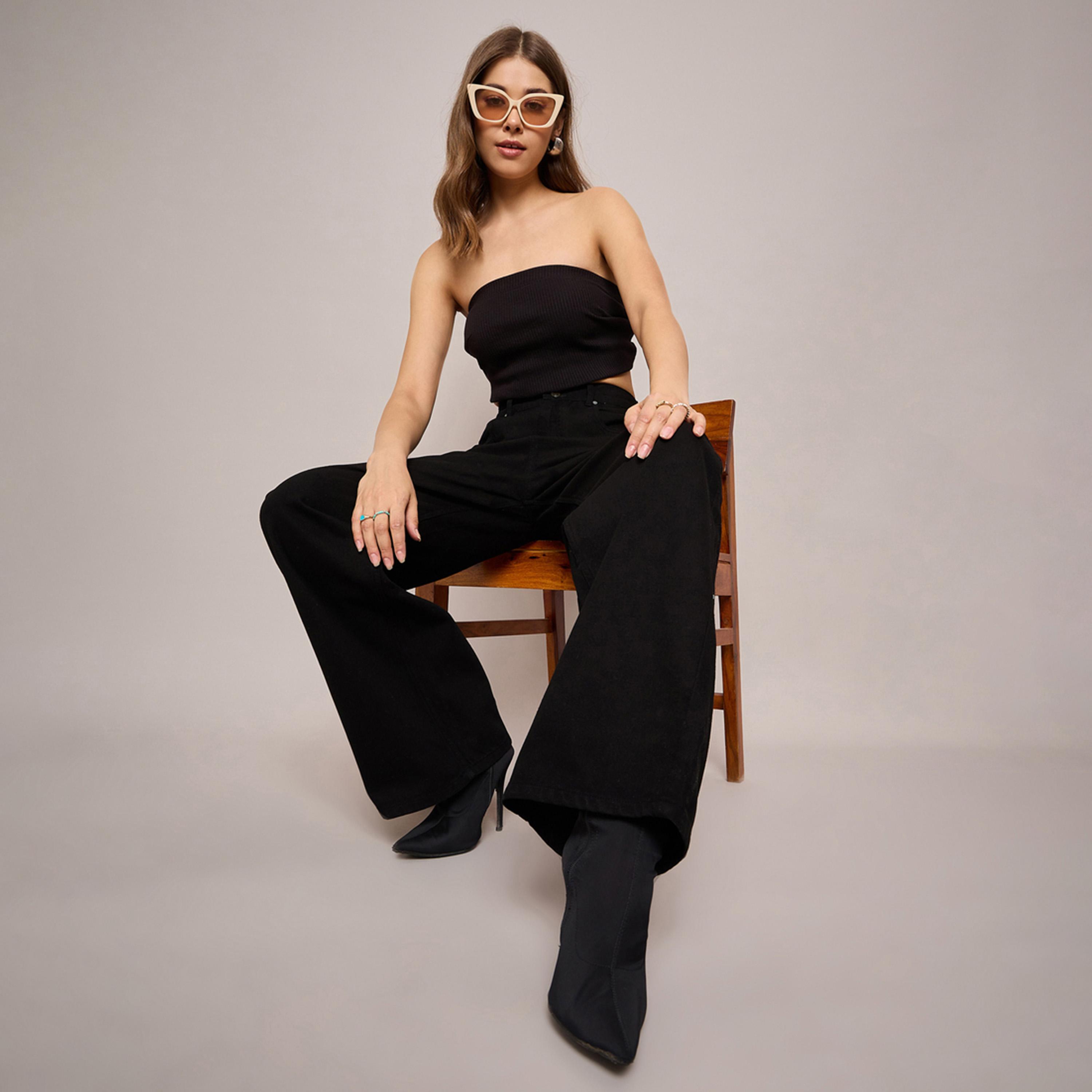 Sassafras X Styli High Rise Wide Leg Jeans-women-clothing-bottoms-jeans-image-6