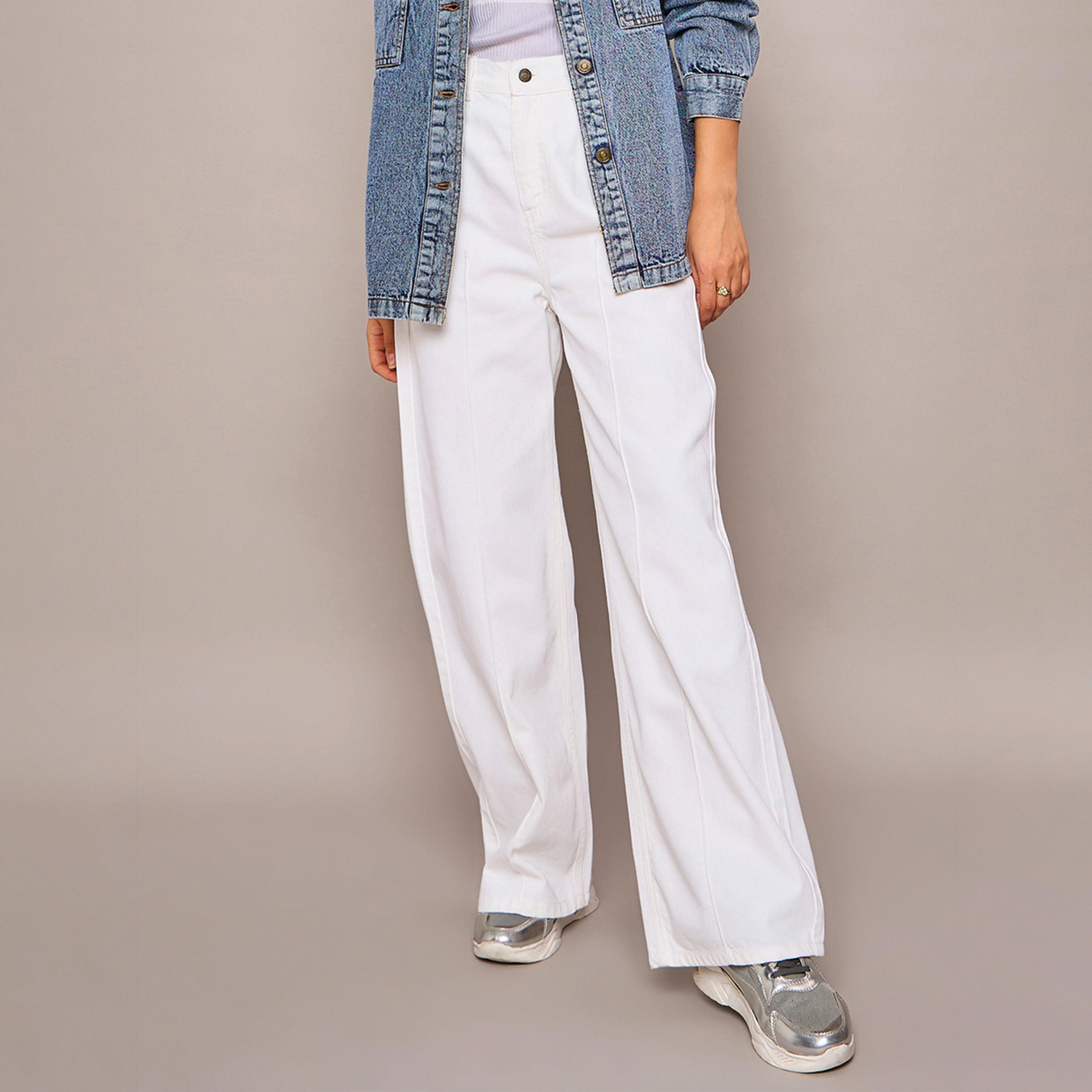 Sassafras X Styli High Rise Straight Fit Jeans-women-clothing-bottoms-jeans-image-2