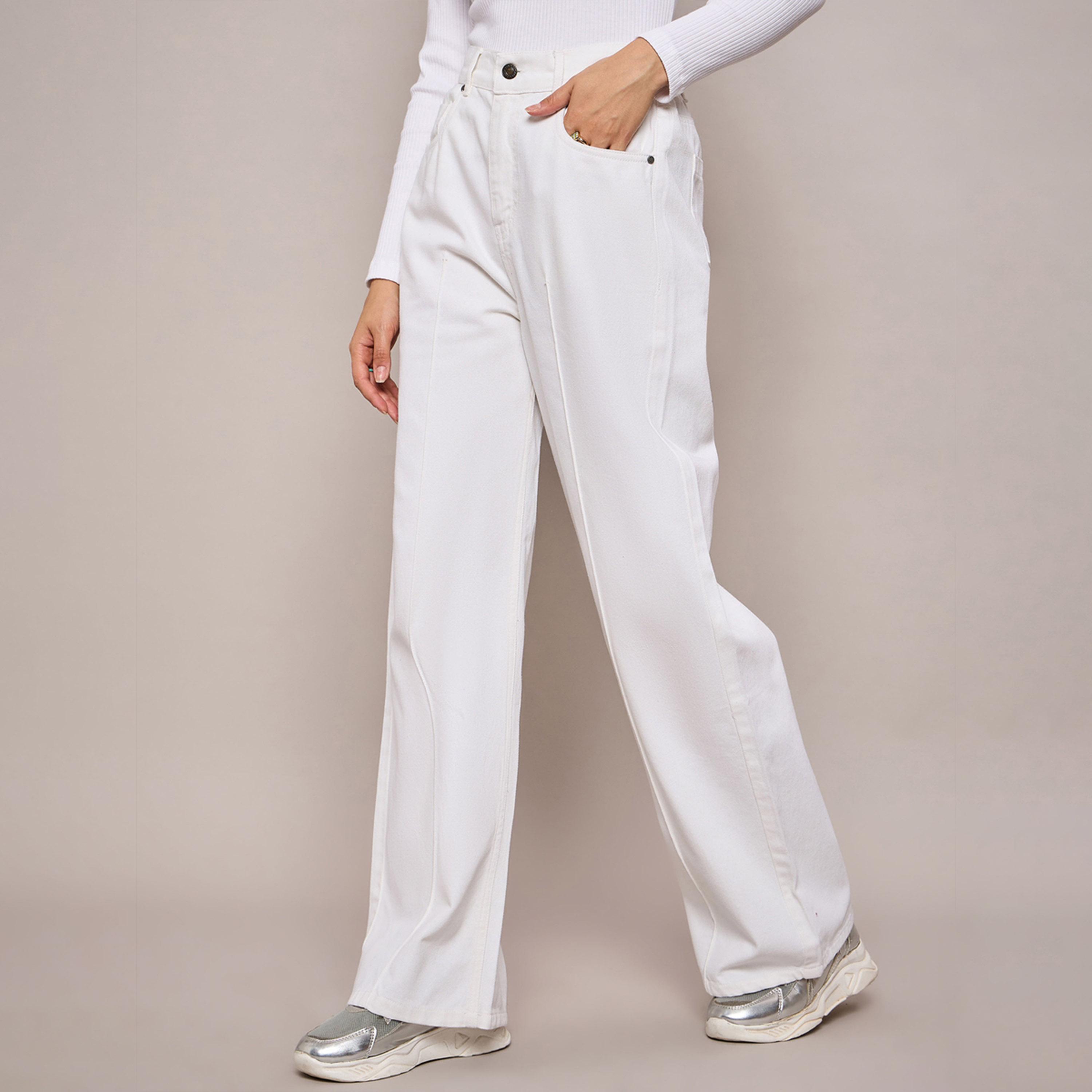 Sassafras X Styli High Rise Straight Fit Jeans-women-clothing-bottoms-jeans-image-3