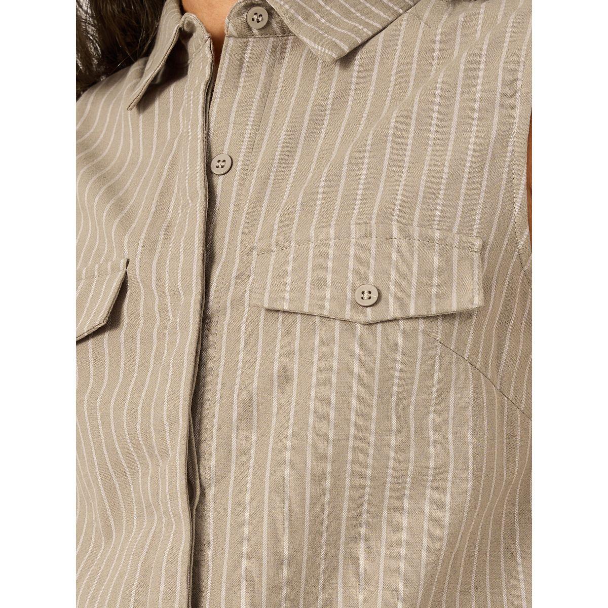 طقم منسق من بنطال بأرجل واسعة وبلوزة تونيك بلا أكمام-women-clothing-coordsets-image-4