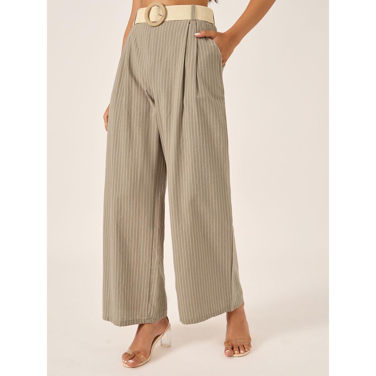 طقم منسق من بنطال بأرجل واسعة وبلوزة تونيك بلا أكمام-women-clothing-coordsets-image-6