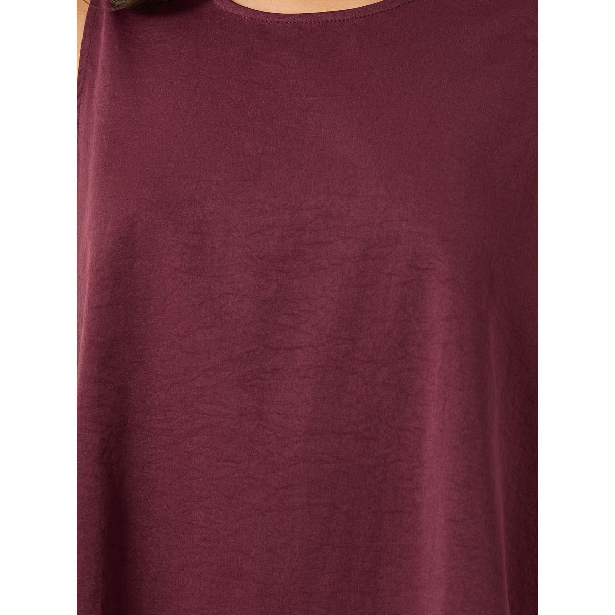 طقم منسق من بنطال بأرجل واسعة وبلوزة سادة بلا أكمام-women-clothing-coordsets-image-3