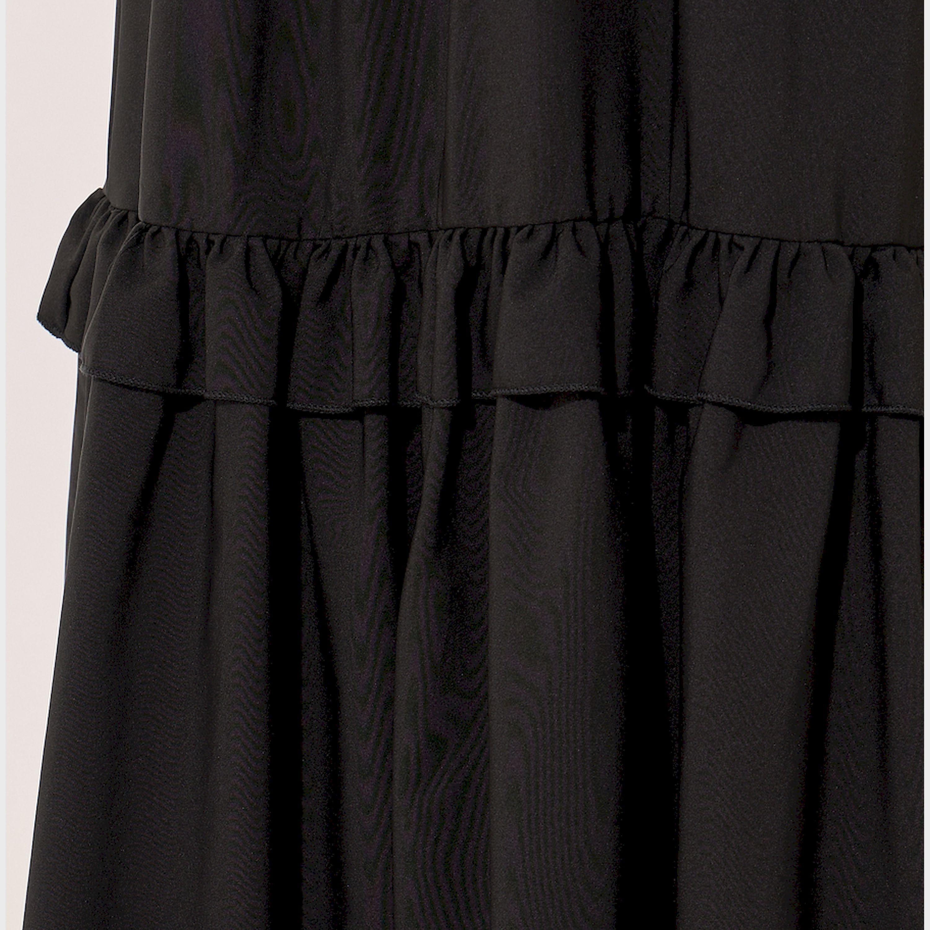 Styli Solid Ruffled Hem A-Line Maxi Skirt-women-clothing-bottoms-skirts-image-3