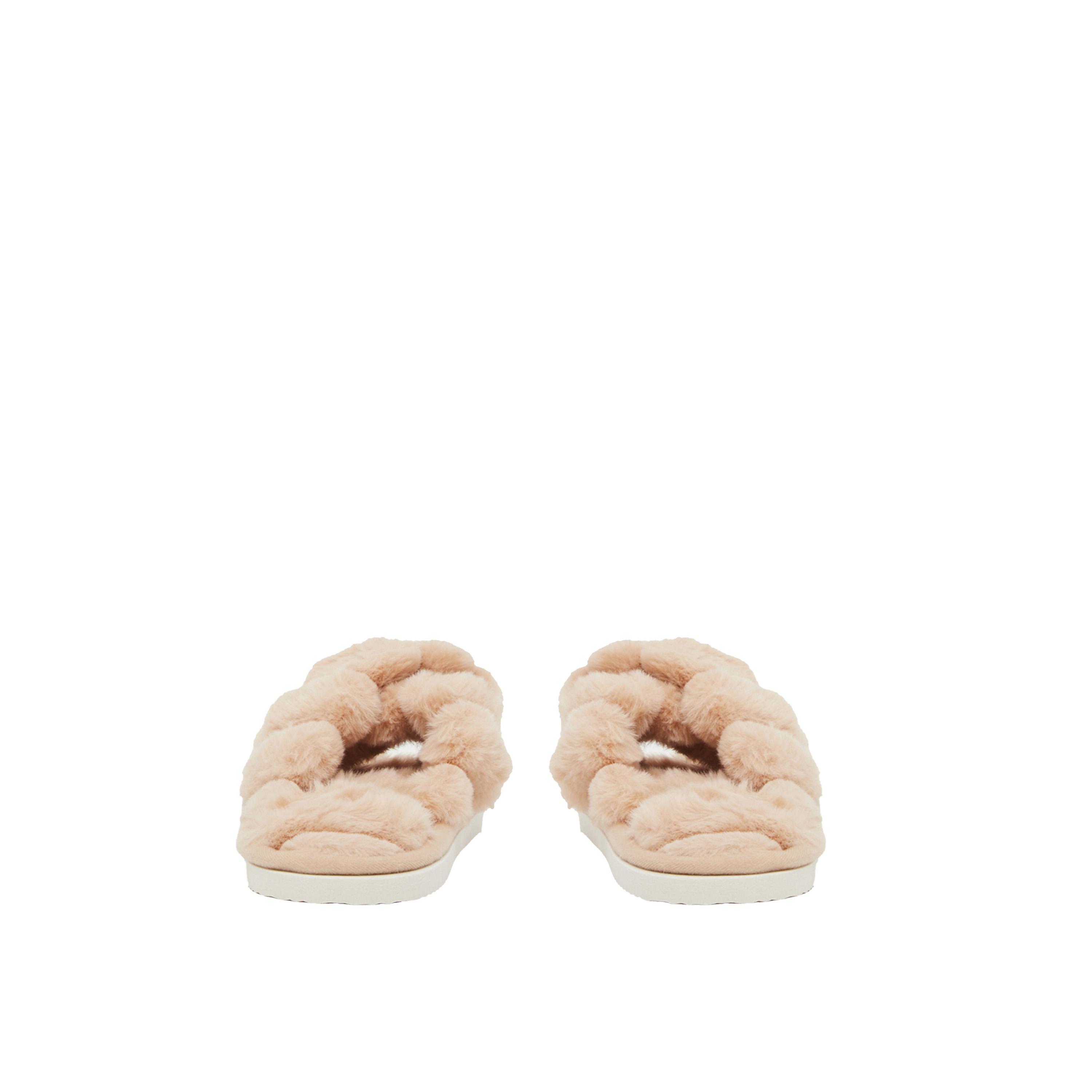 Styli Textured Fluffy Bedroom Slippers-women-shoes-bedroomslippers-image-4