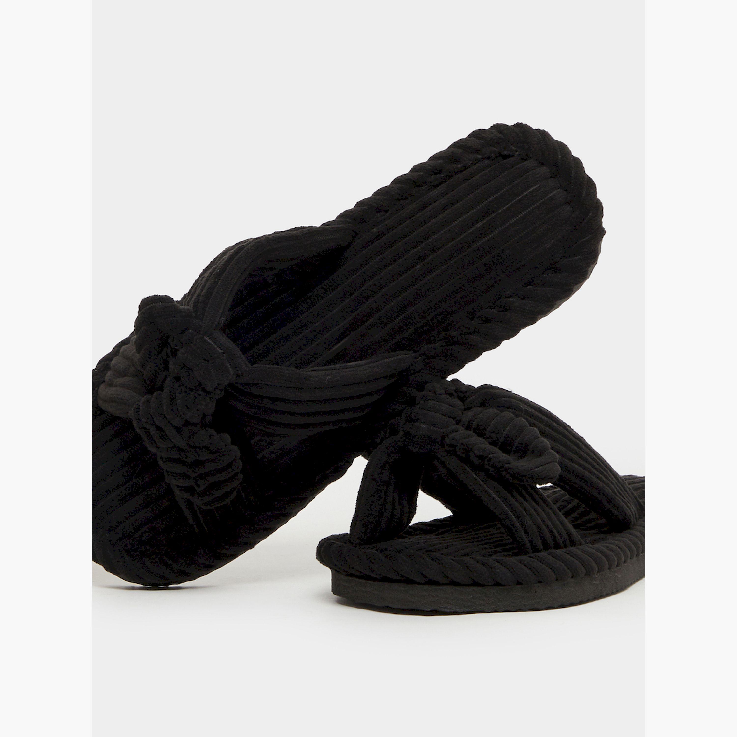 Styli Textured Knot Bedroom Slippers-women-shoes-bedroomslippers-image-3