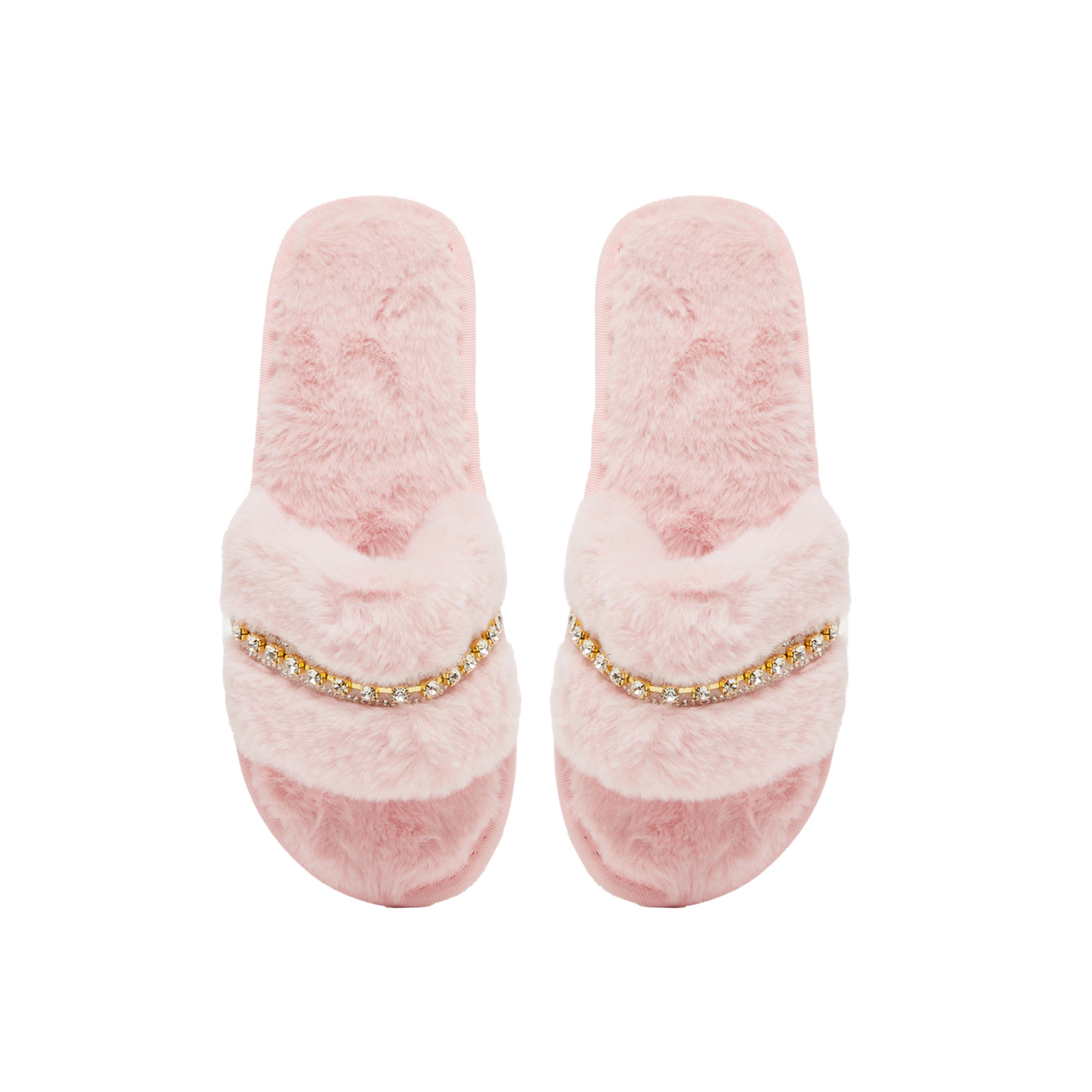 Styli Embellished Fur Bedroom Slippers-women-shoes-bedroomslippers-image-5