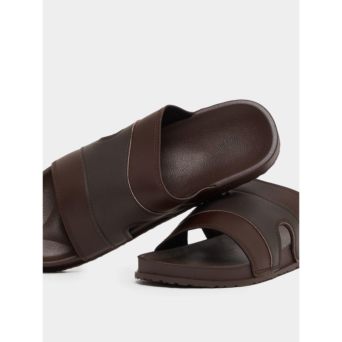 Styli Cut Out Thick Band Slip on Sandals-men-shoes-sandals-image-4