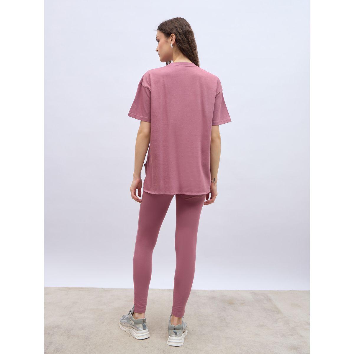 طقم منسق من ليقنز وتيشيرت بياقة دائرية-women-clothing-coordsets-image-5