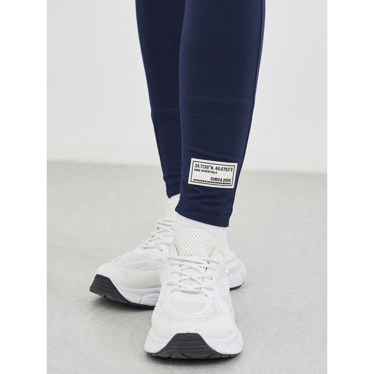 Styli Text Embroidered Oversized T-Shirt and Badge Detail Leggings Co-Ords-women-clothing-coordsets-image-6