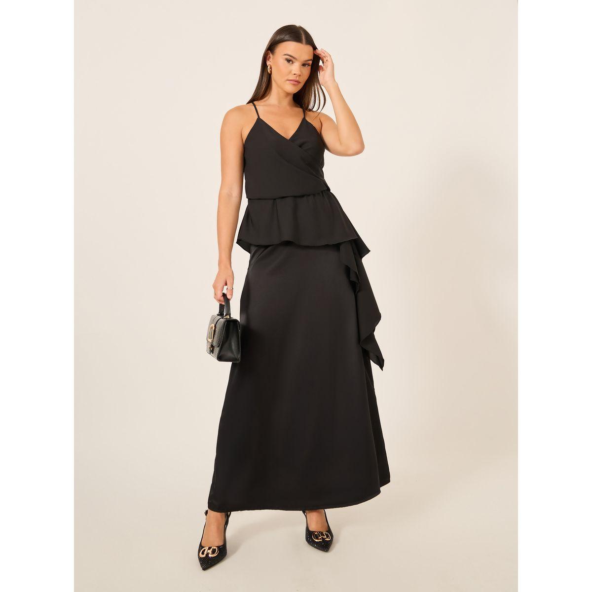 بلوزة سادة بحمالات ونمط لف-women-clothing-shirtsandblouses-blouses-image-3