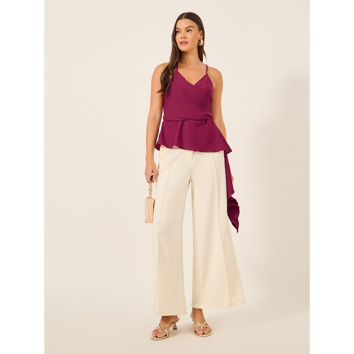 Styli Strappy Asymmetric Hem Wrap Cami Top-women-clothing-shirtsandblouses-blouses-image-2