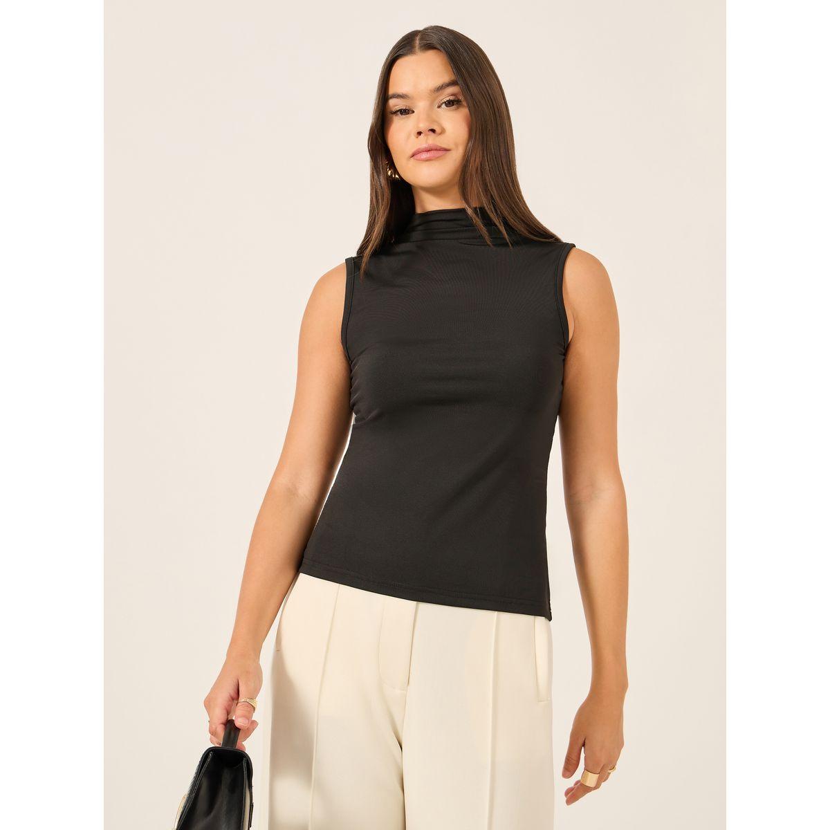 بلوزة سادة بدون أكمام وياقة عالية-women-clothing-shirtsandblouses-blouses-image-3