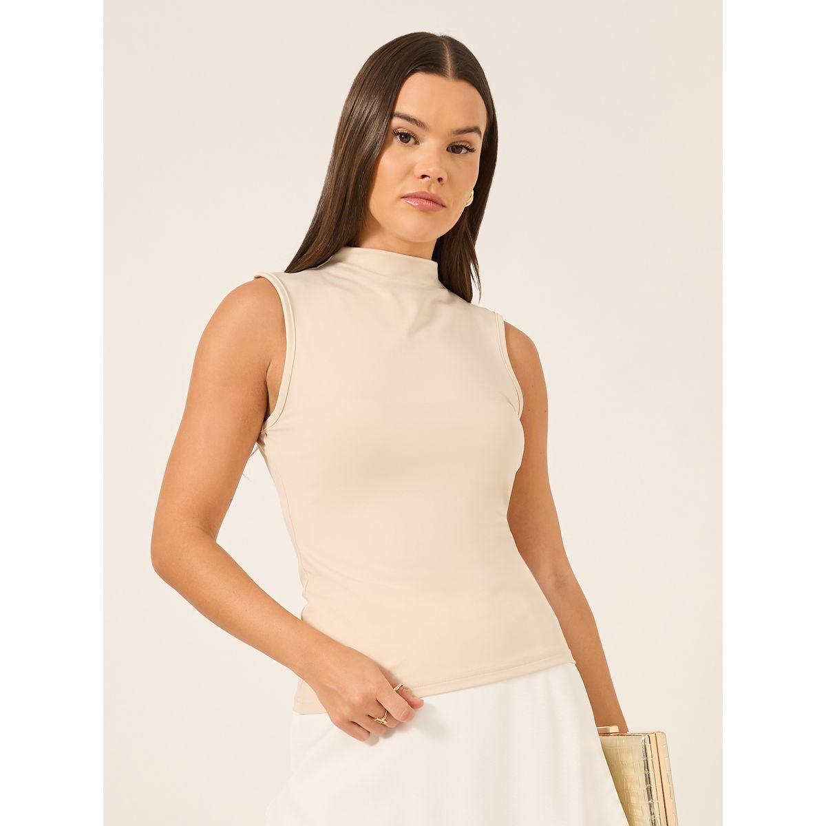 Styli Solid Sleeveless High Neck Top-women-clothing-shirtsandblouses-blouses-image-3