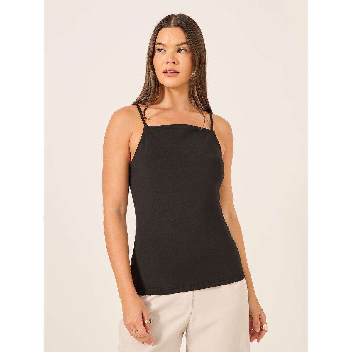Styli Solid Strappy Cami Top-women-clothing-tshirts-image-3