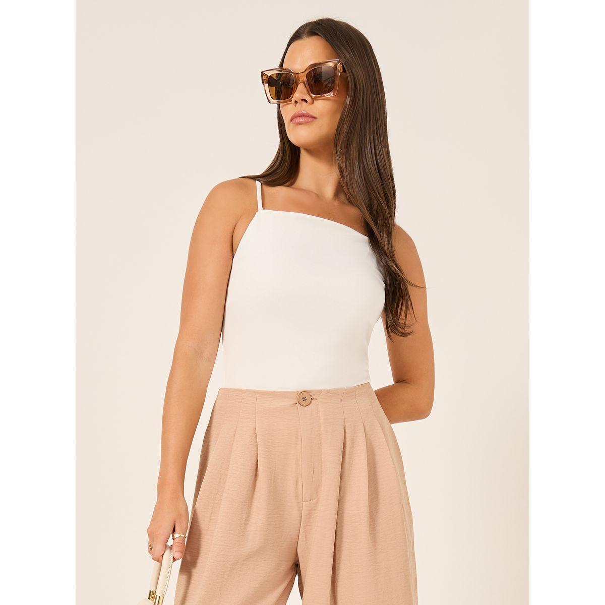 Styli Solid Strappy Cami Top-women-clothing-tshirts-image-1