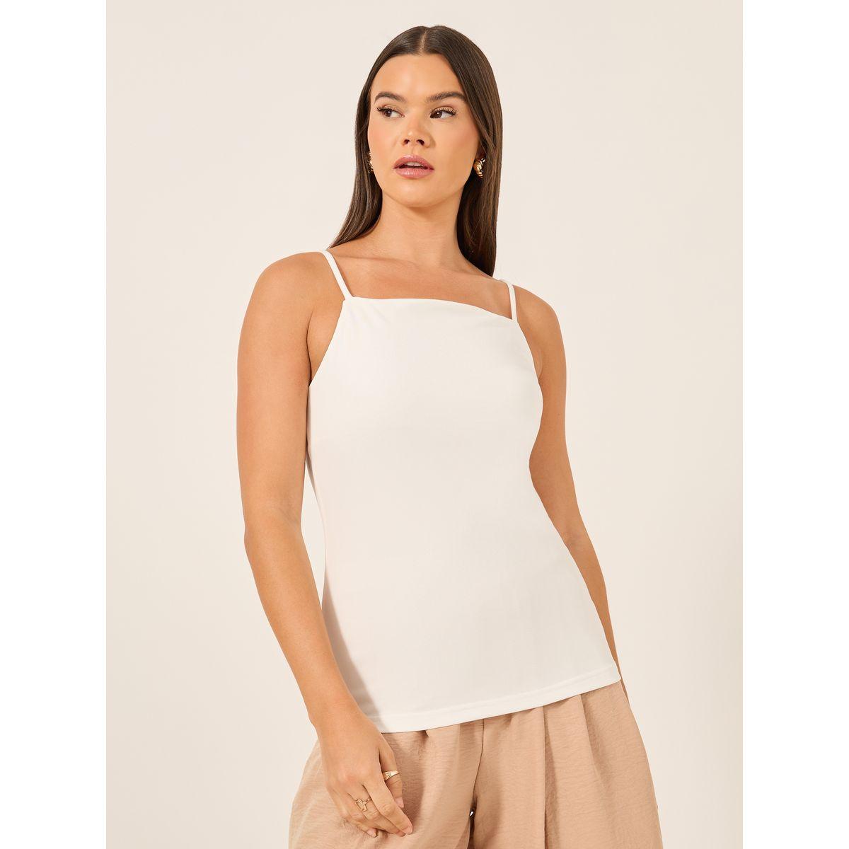 Styli Solid Strappy Cami Top-women-clothing-tshirts-image-3