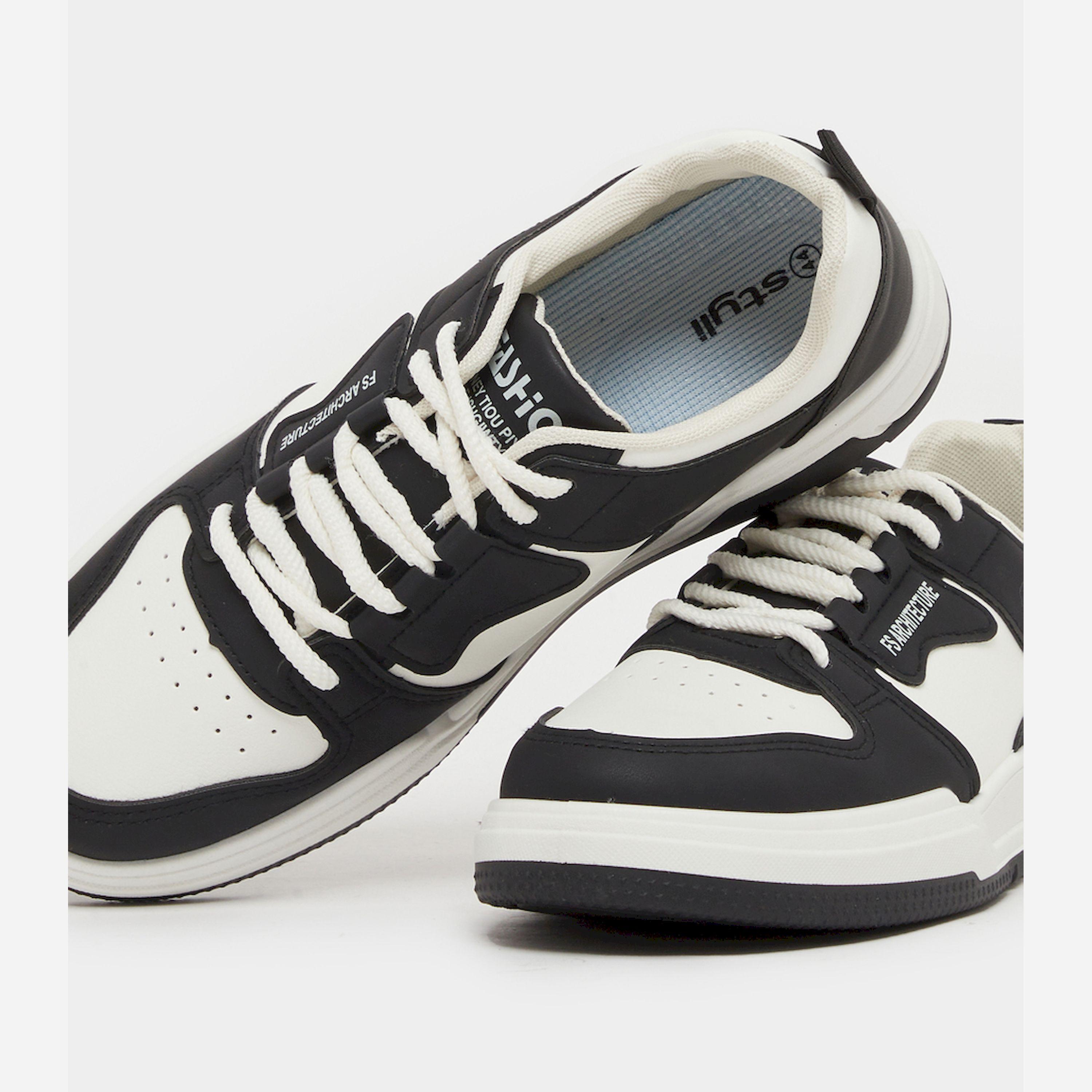 Styli Color Block Skateboard Lace Up Sneakers-men-shoes-sneakers-image-3