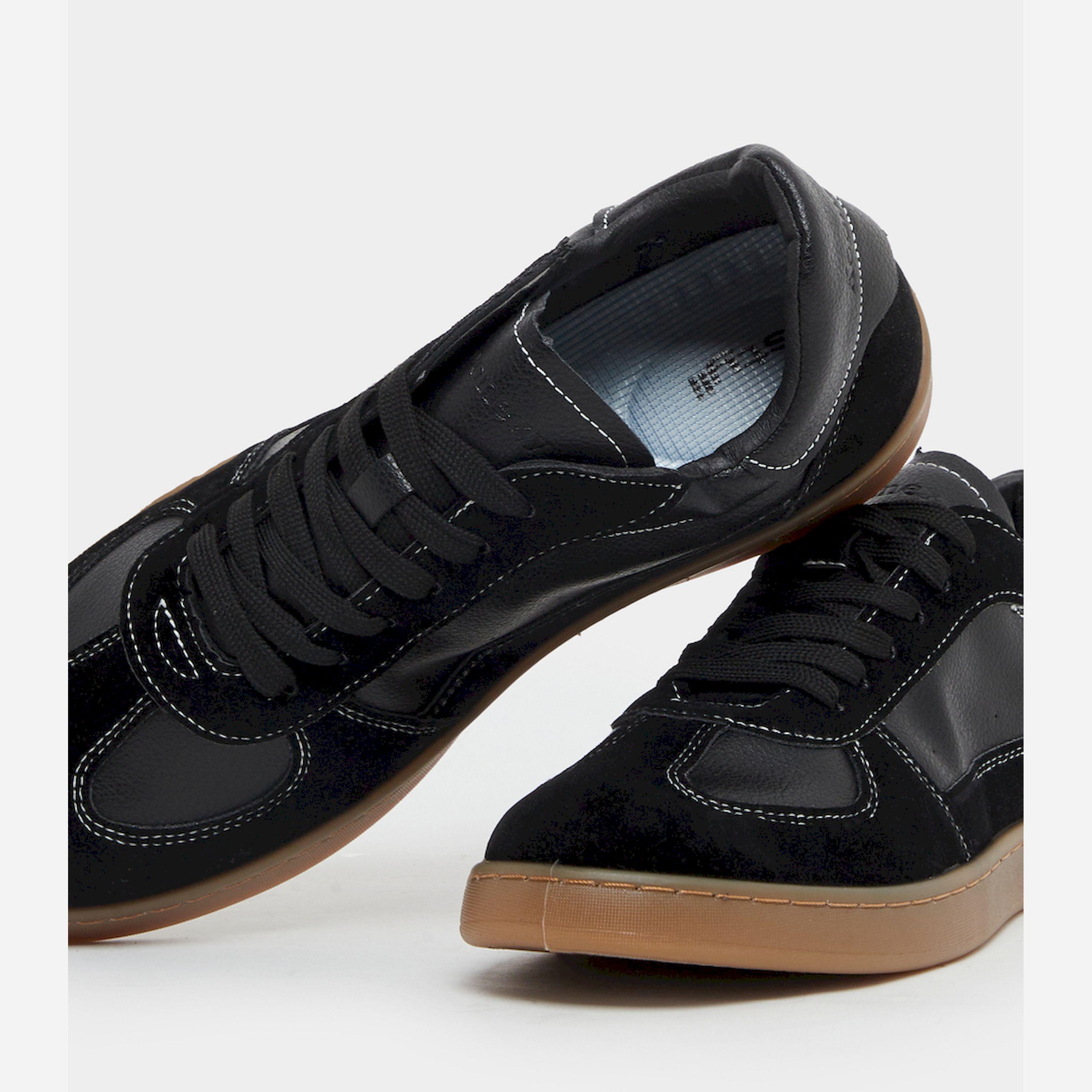 Styli Faux Suede Gum Sole Lace Up Sneakers-men-shoes-sneakers-image-3