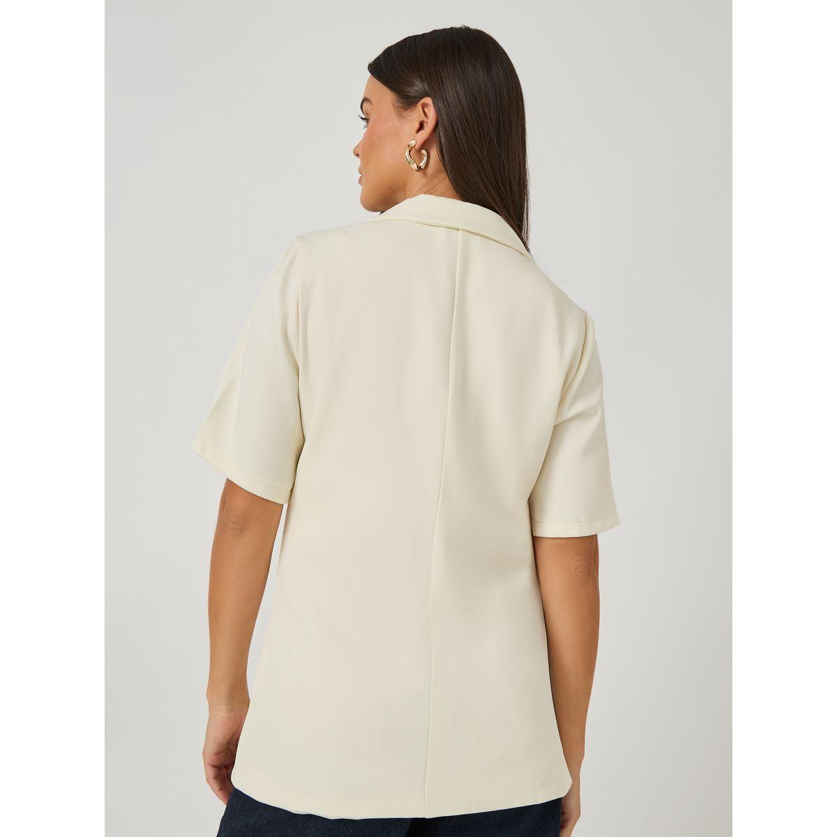 Styli Regular Fit Short Sleeve Notch Label Blazer-women-clothing-coatsandjackets-blazers-image-5