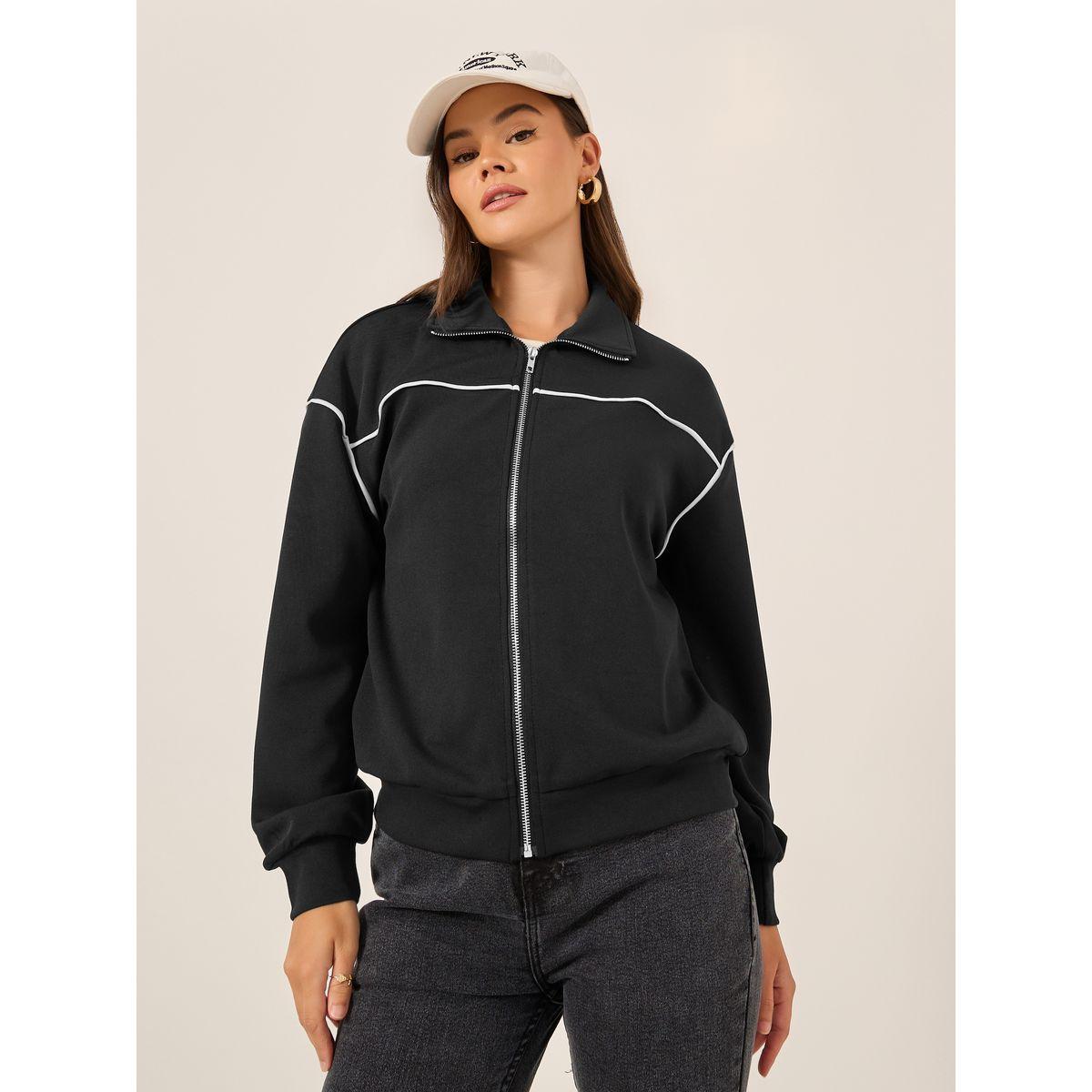 جاكيت بومبر بقصة عادية وتفاصيل مُتباينة-women-winterwear-coatsandjackets-jackets-image-4