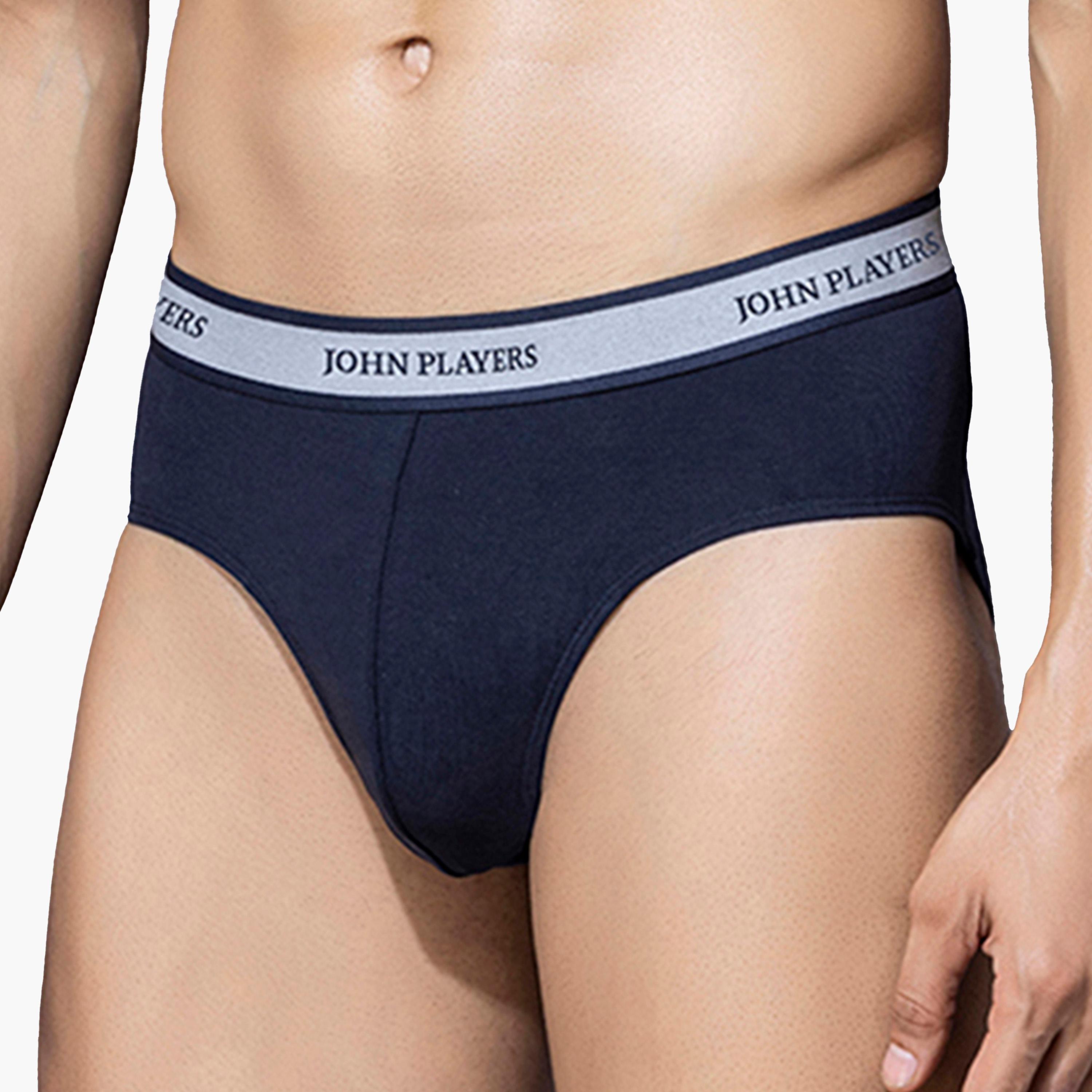 جزن بلير × ستايلي - طقم قطعتين - سروال داخلي بحزام خصر بتفاصيل شعار-men-clothing-innerwear-underwear-image-4