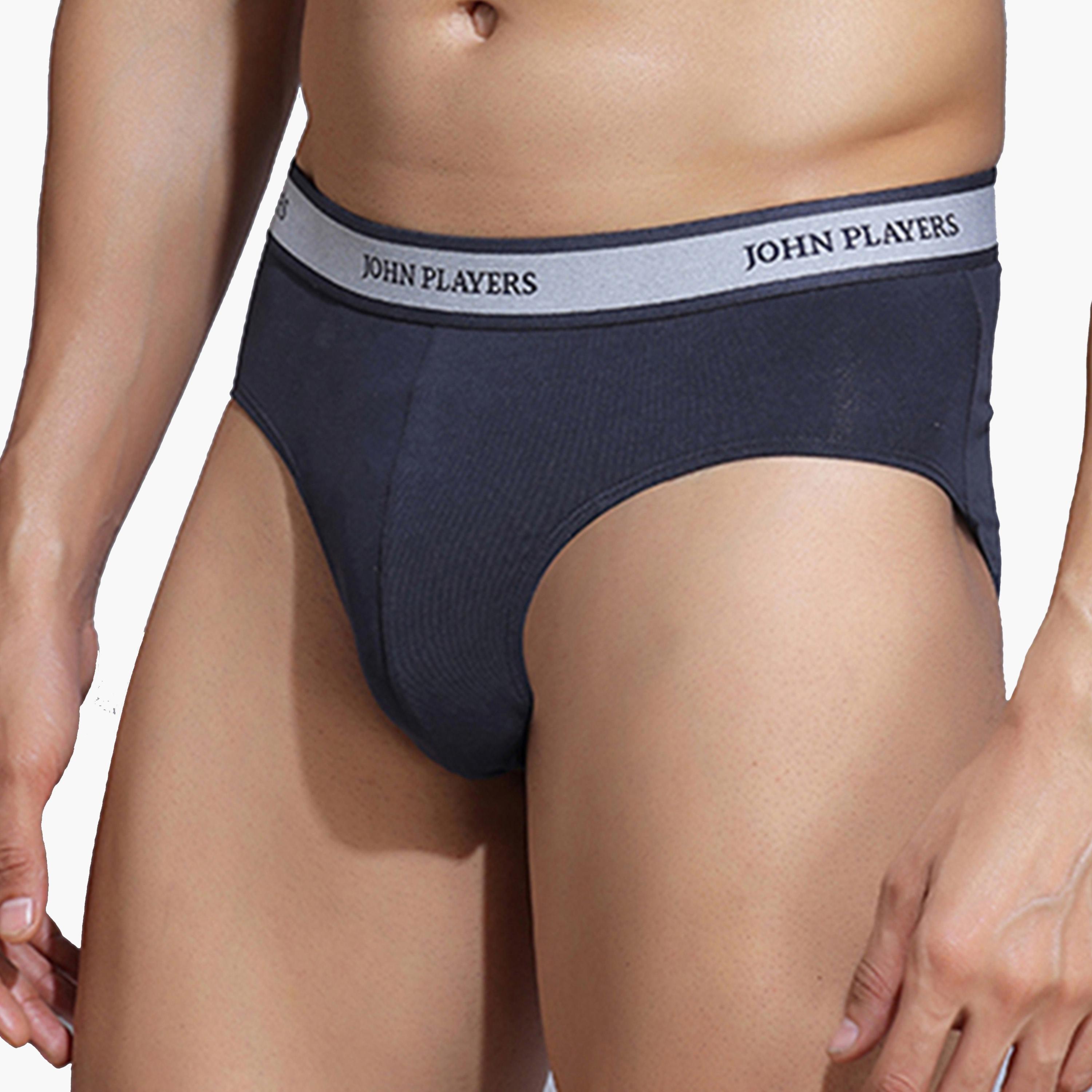 John Player X Styli Pack of 2 - Logo Detail Waistband Briefs-men-clothing-innerwear-underwear-image-9
