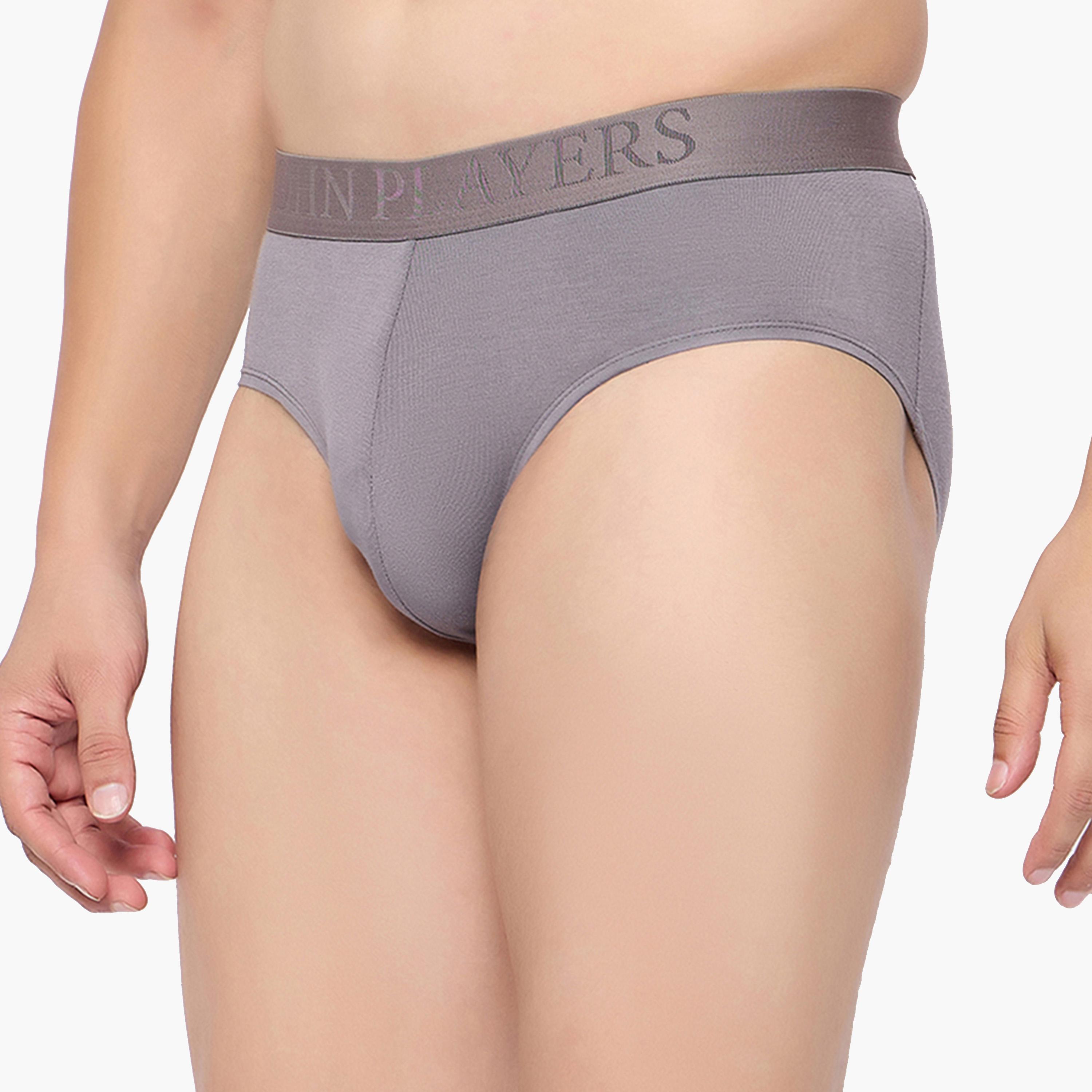 جزن بلير × ستايلي - طقم قطعتين - سروال داخلي بحزام خصر بتفاصيل شعار-men-clothing-innerwear-underwear-image-3