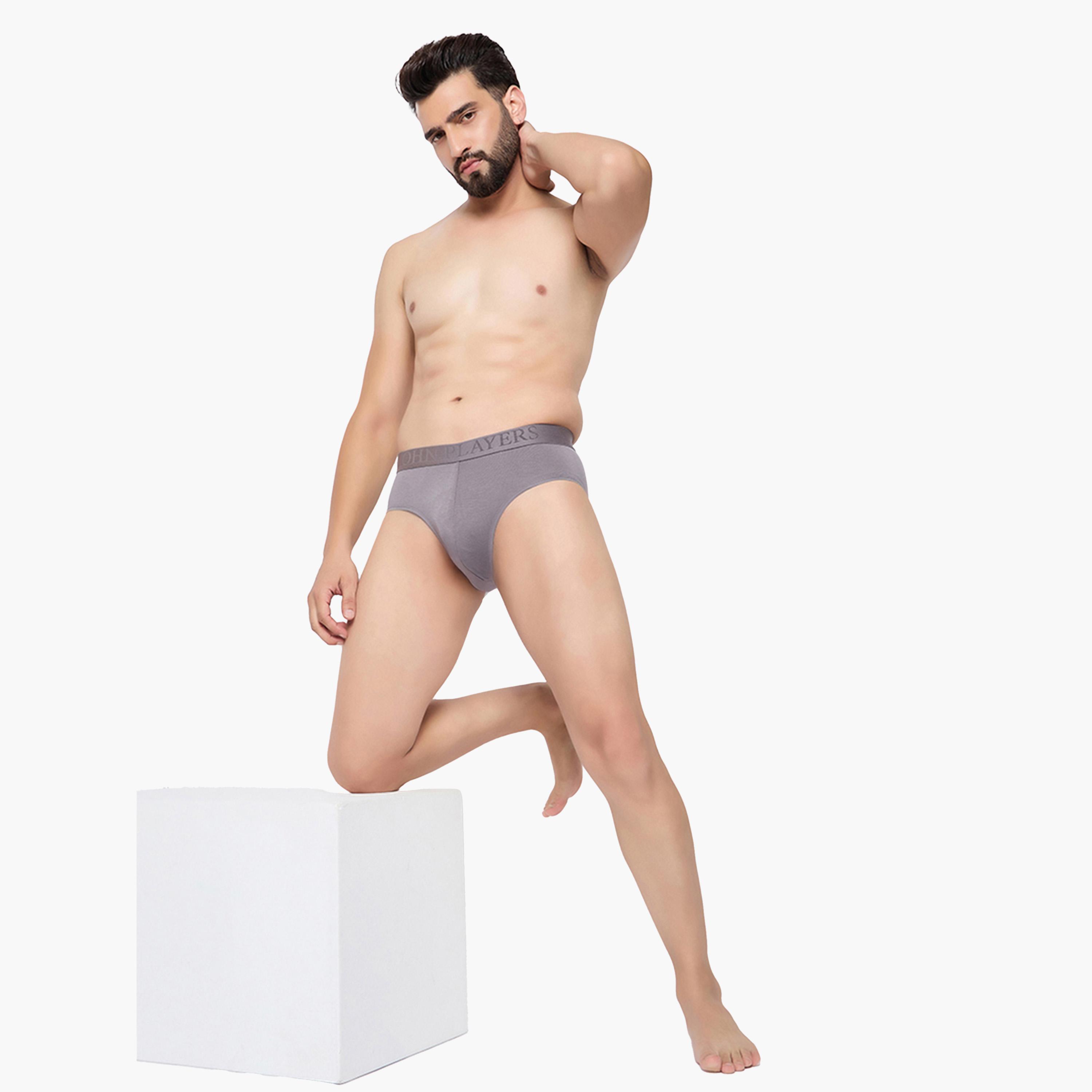 John Player X Styli Pack of 2 - Logo Detail Waistband Briefs-men-clothing-innerwear-underwear-image-6