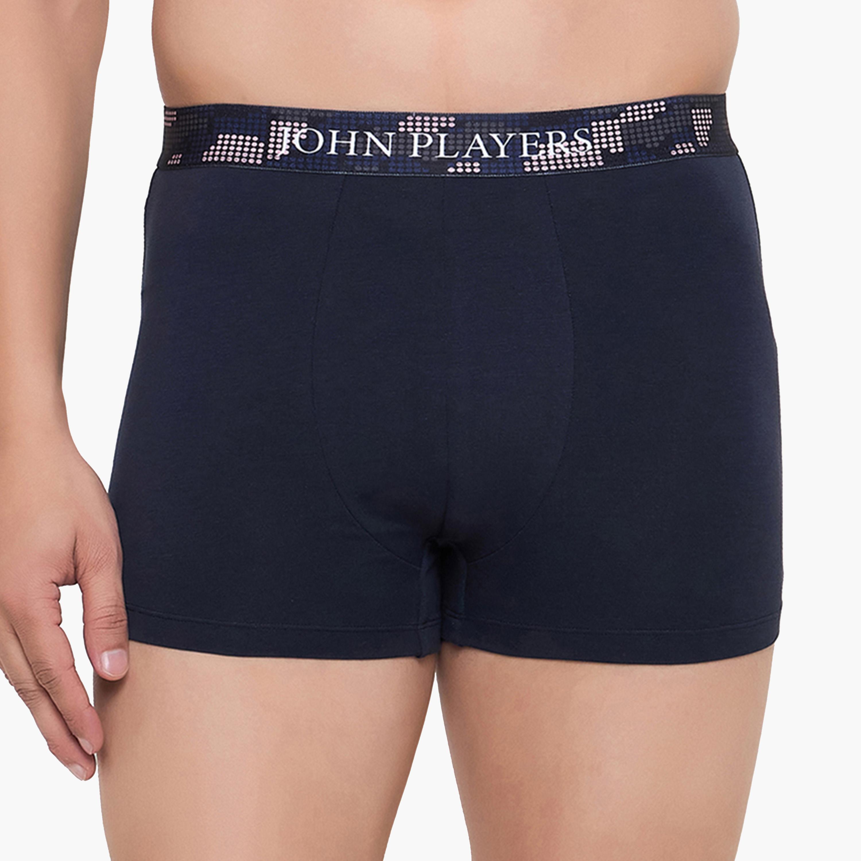 John Player X Styli Pack of 2 - Solid Trunk with Sublimation Waistband-men-clothing-innerwear-underwear-image-1