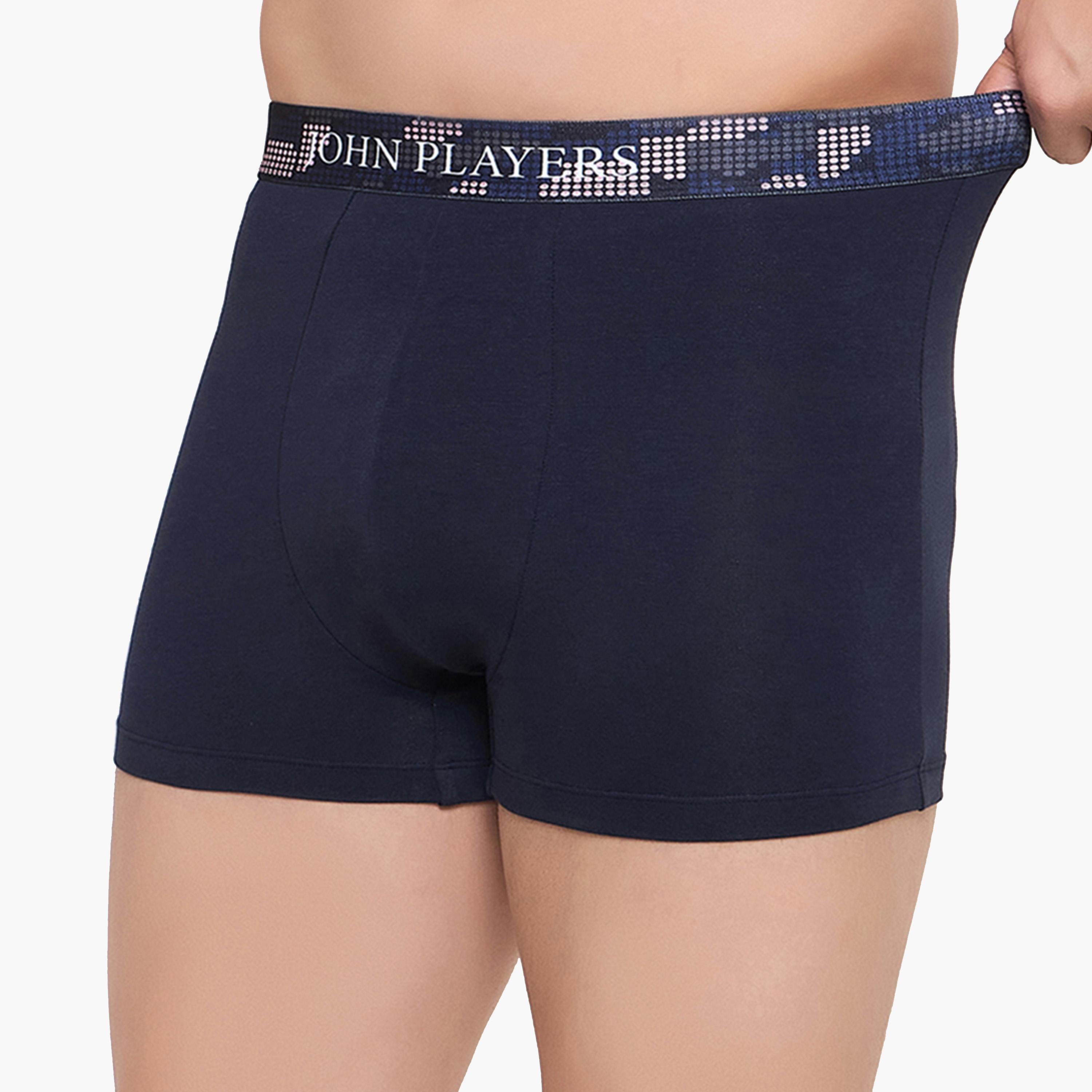 John Player X Styli Pack of 2 - Solid Trunk with Sublimation Waistband-men-clothing-innerwear-underwear-image-3
