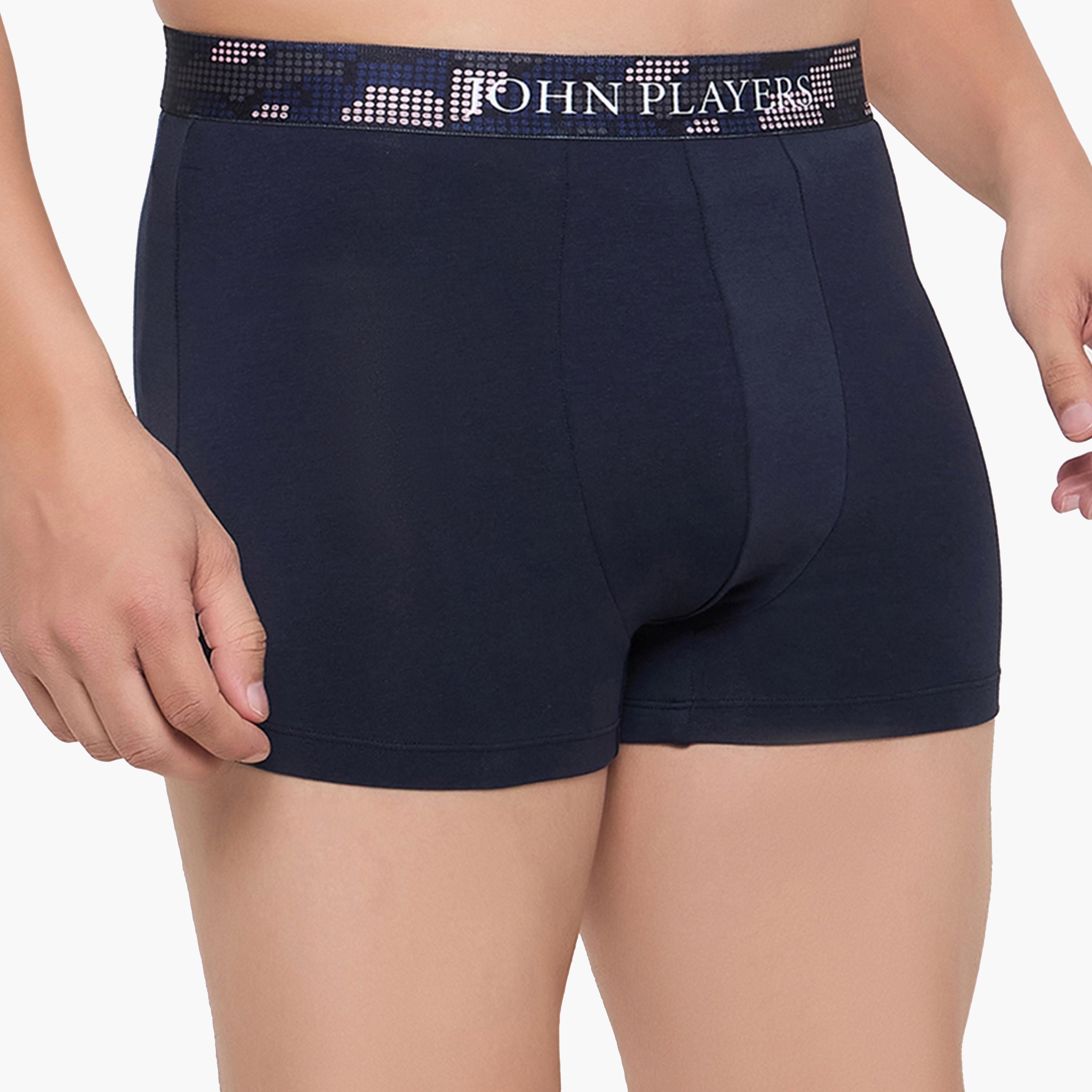 John Player X Styli Pack of 2 - Solid Trunk with Sublimation Waistband-men-clothing-innerwear-underwear-image-4