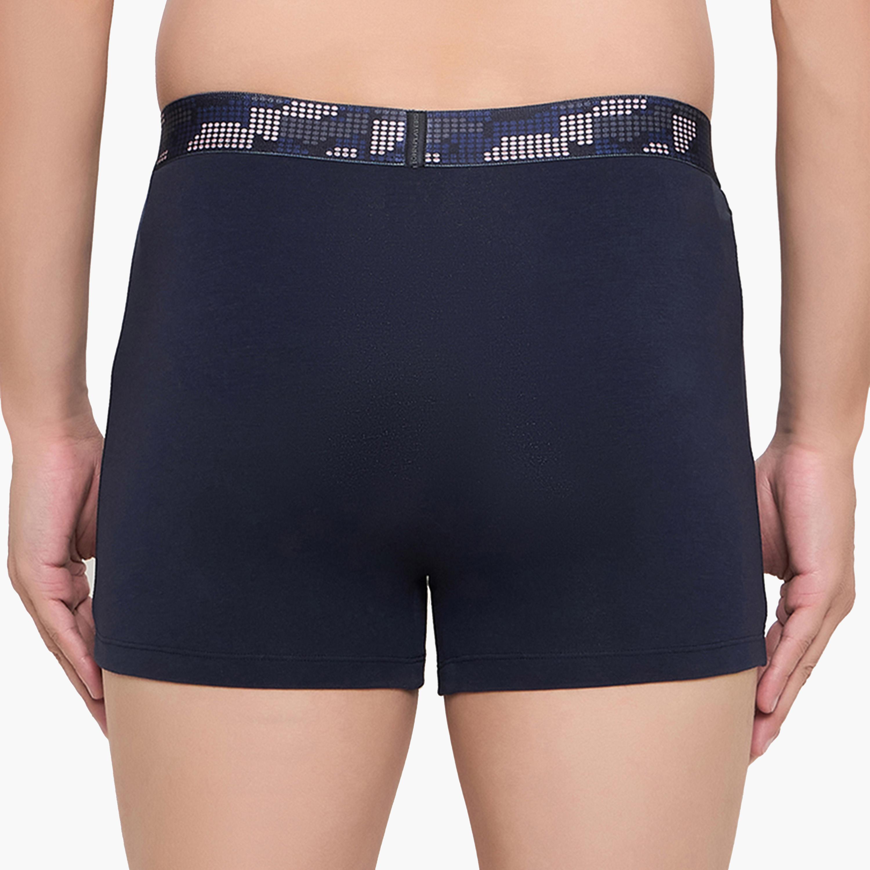 John Player X Styli Pack of 2 - Solid Trunk with Sublimation Waistband-men-clothing-innerwear-underwear-image-5