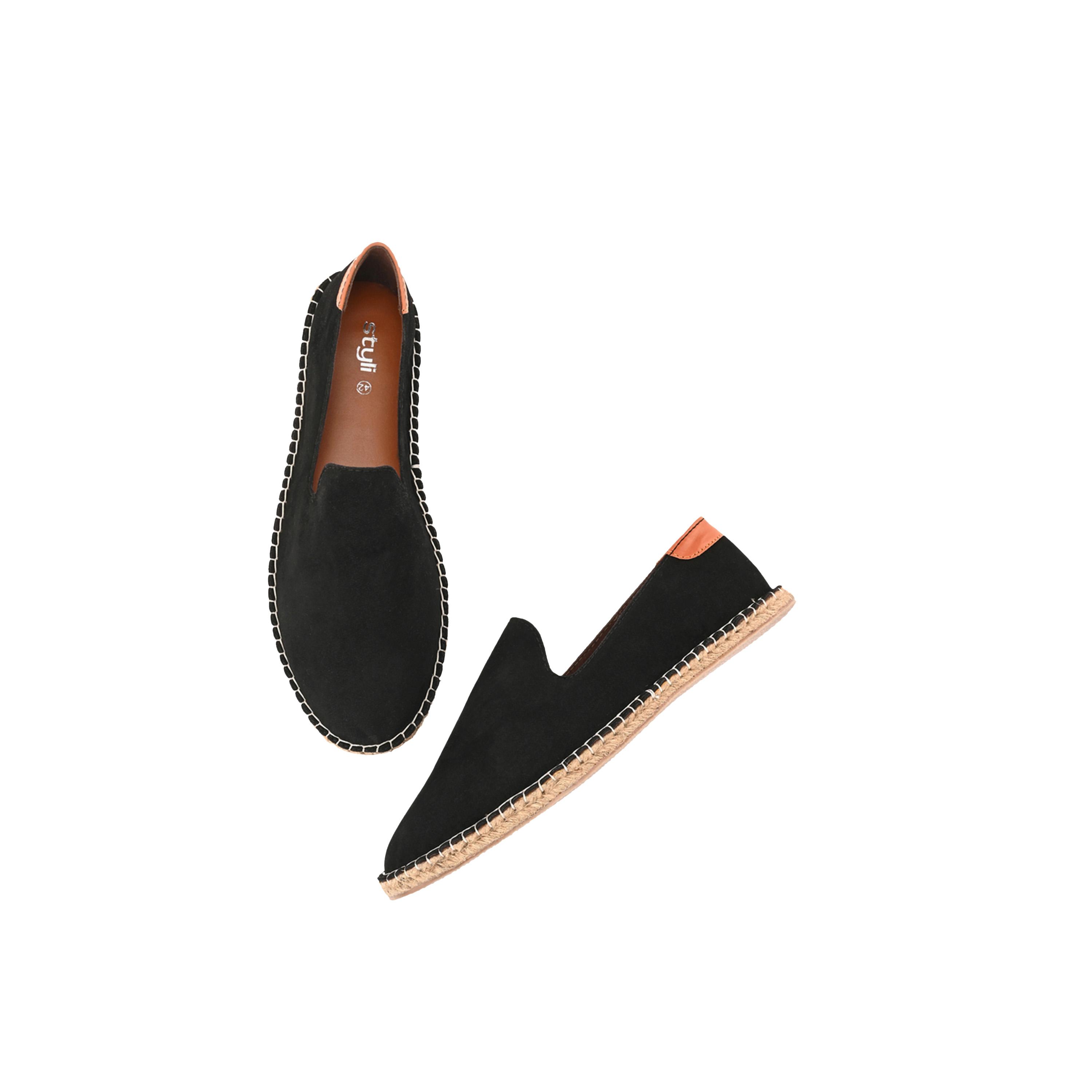 ستايلي - حذاء إسبادريل سهل الارتداء بتفاصيل خياطة متباينة-men-shoes-loafersandmoccasins-image-3