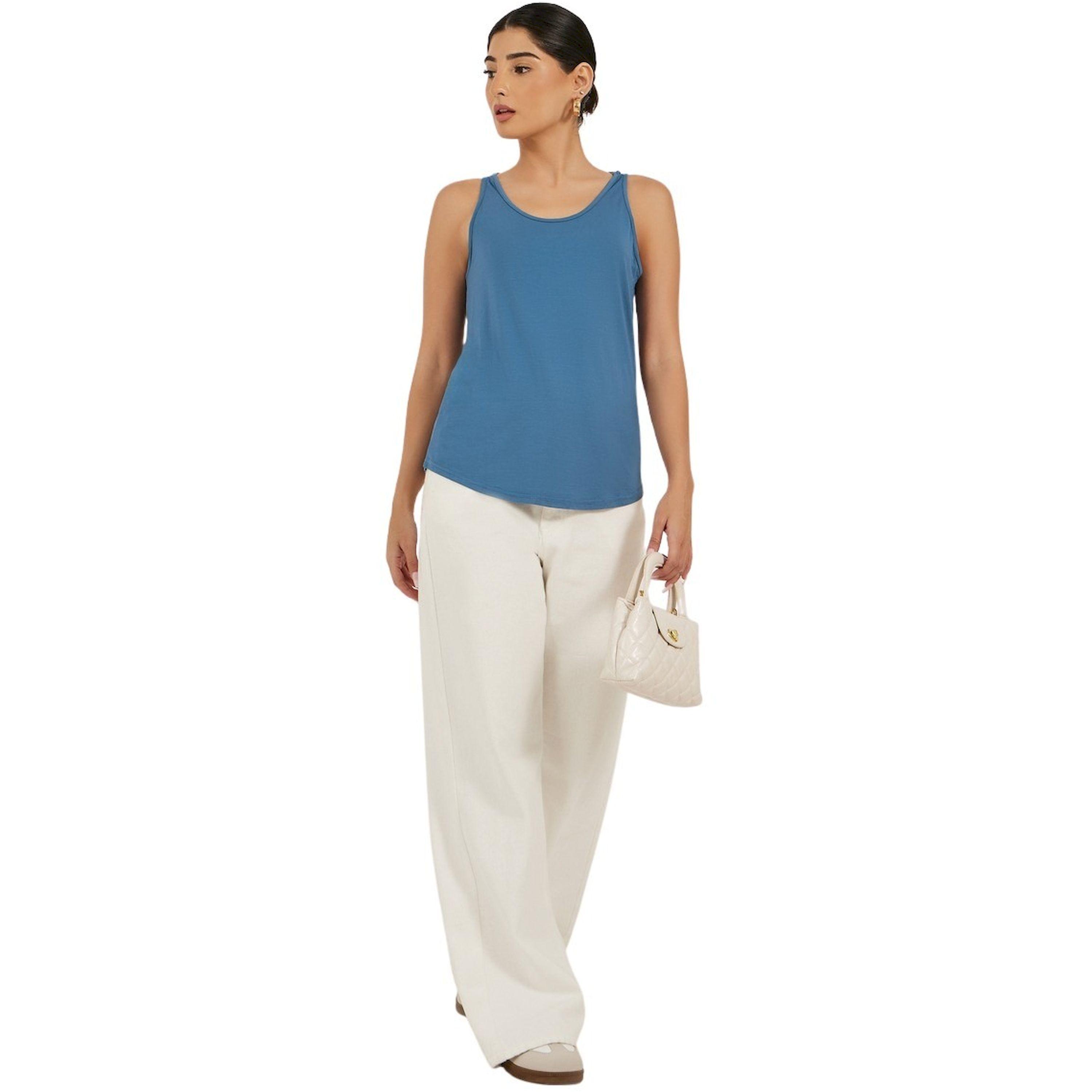 ستايلي - بلوزة بدون أكمام بقصّة فضفاضة وفتحة خلفية-women-clothing-shirtsandblouses-blouses-image-2