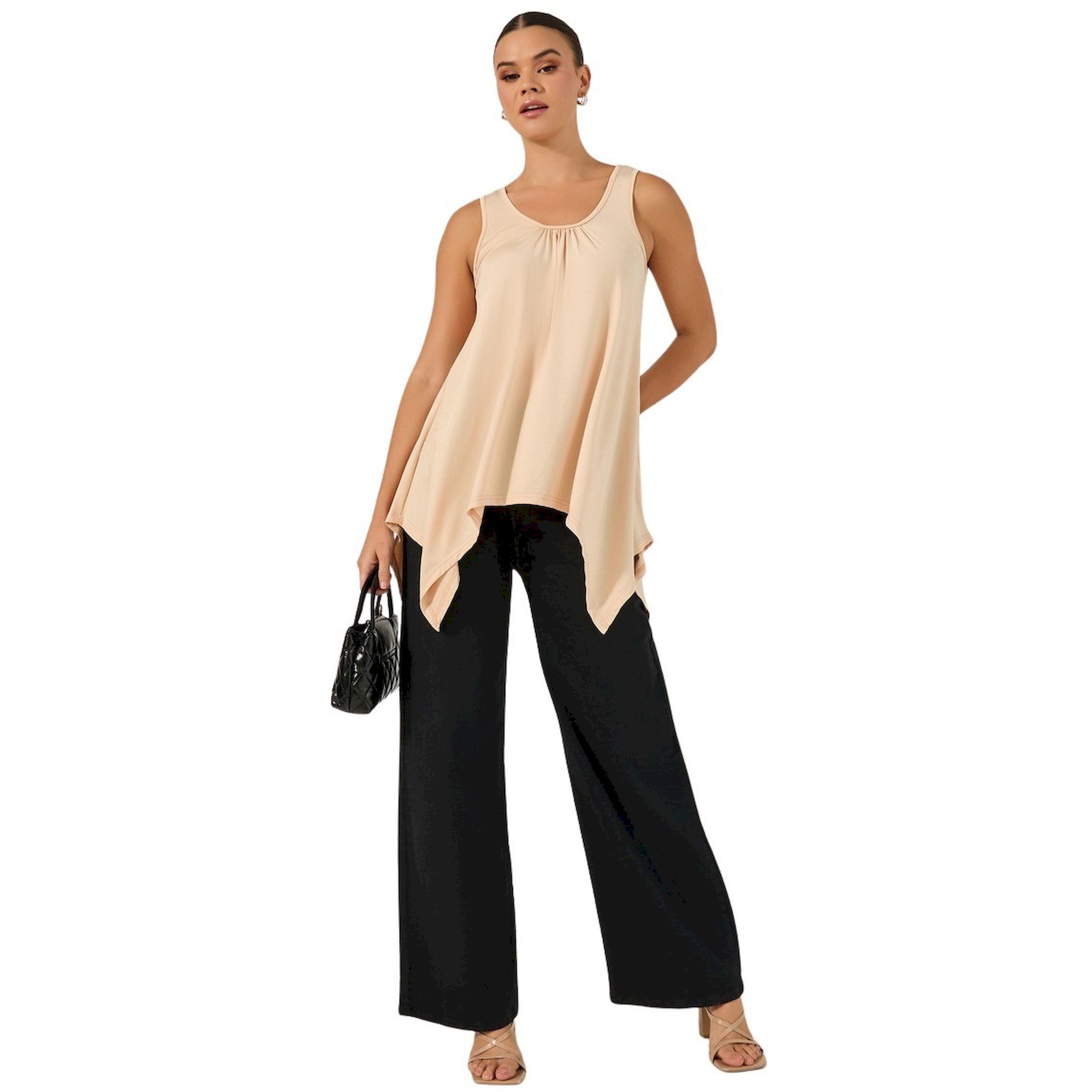 Styli Solid Round Neck Sleeveless Cami Top-women-clothing-tshirts-image-2