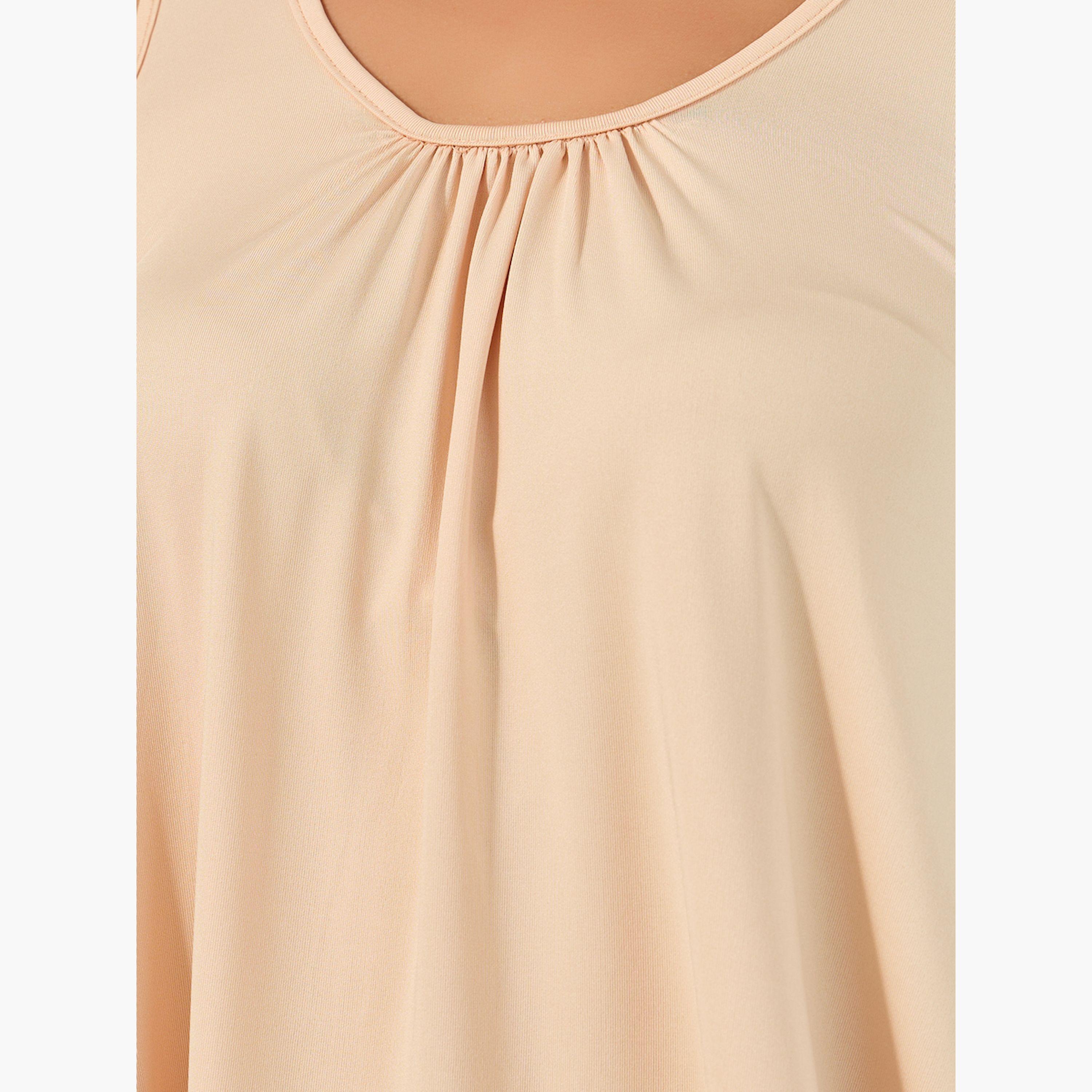 Styli Solid Round Neck Sleeveless Cami Top-women-clothing-tshirts-image-3