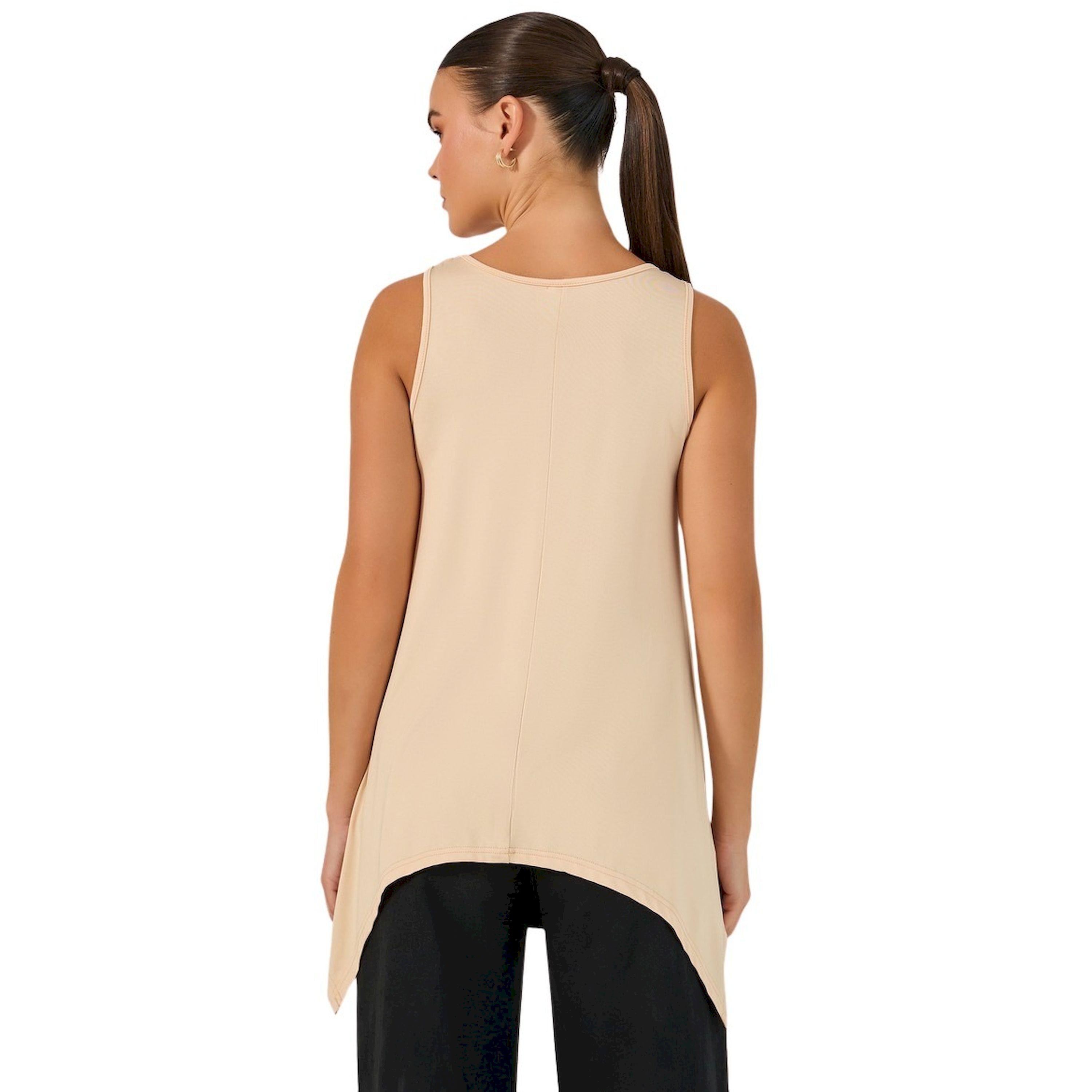 ستايلي -  بلوزة كامي سادة بدون أكمام بياقة دائرية-women-clothing-tshirts-image-4