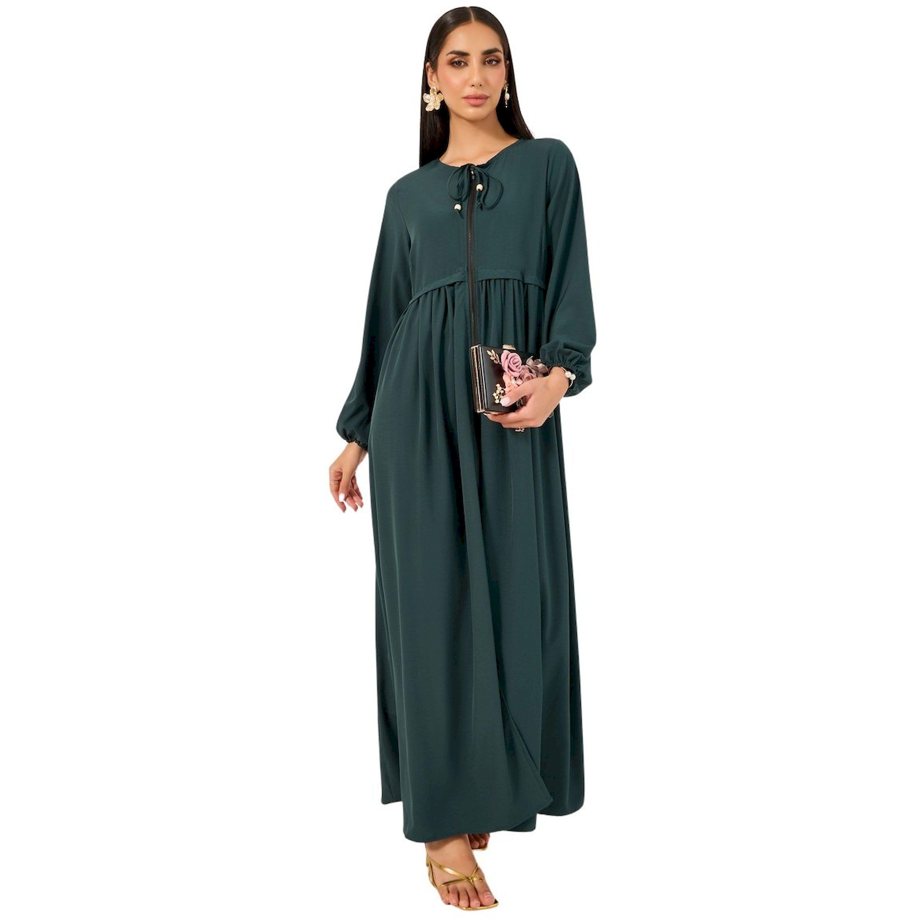 Styli Solid Long Sleeve Jalabiya-women-arabicclothing-jalabiyas-image-1