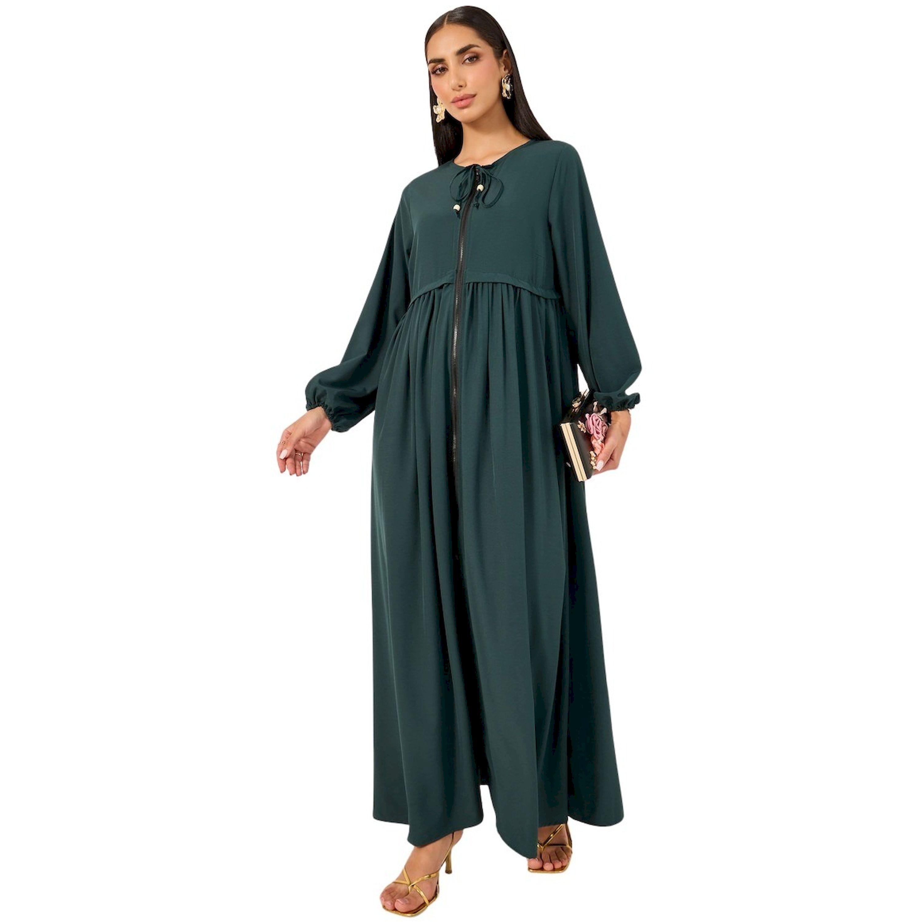 Styli Solid Long Sleeve Jalabiya-women-arabicclothing-jalabiyas-image-2