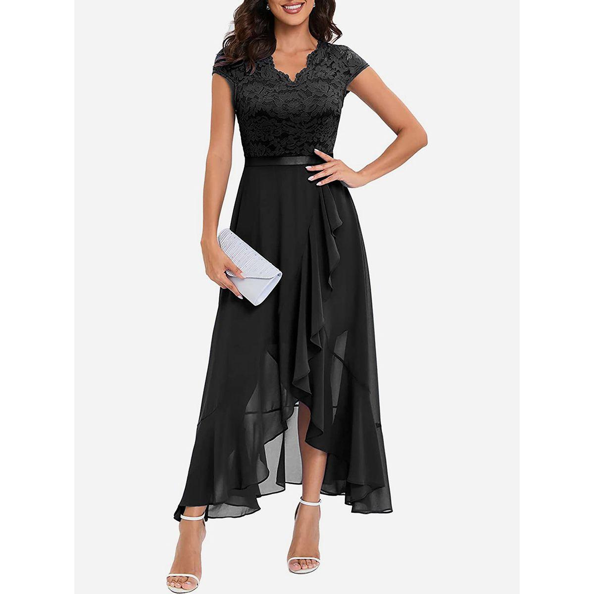 Styli Lace Insert Ruffled Detail A-Line Maxi Dress-women-clothing-dresses-image-4