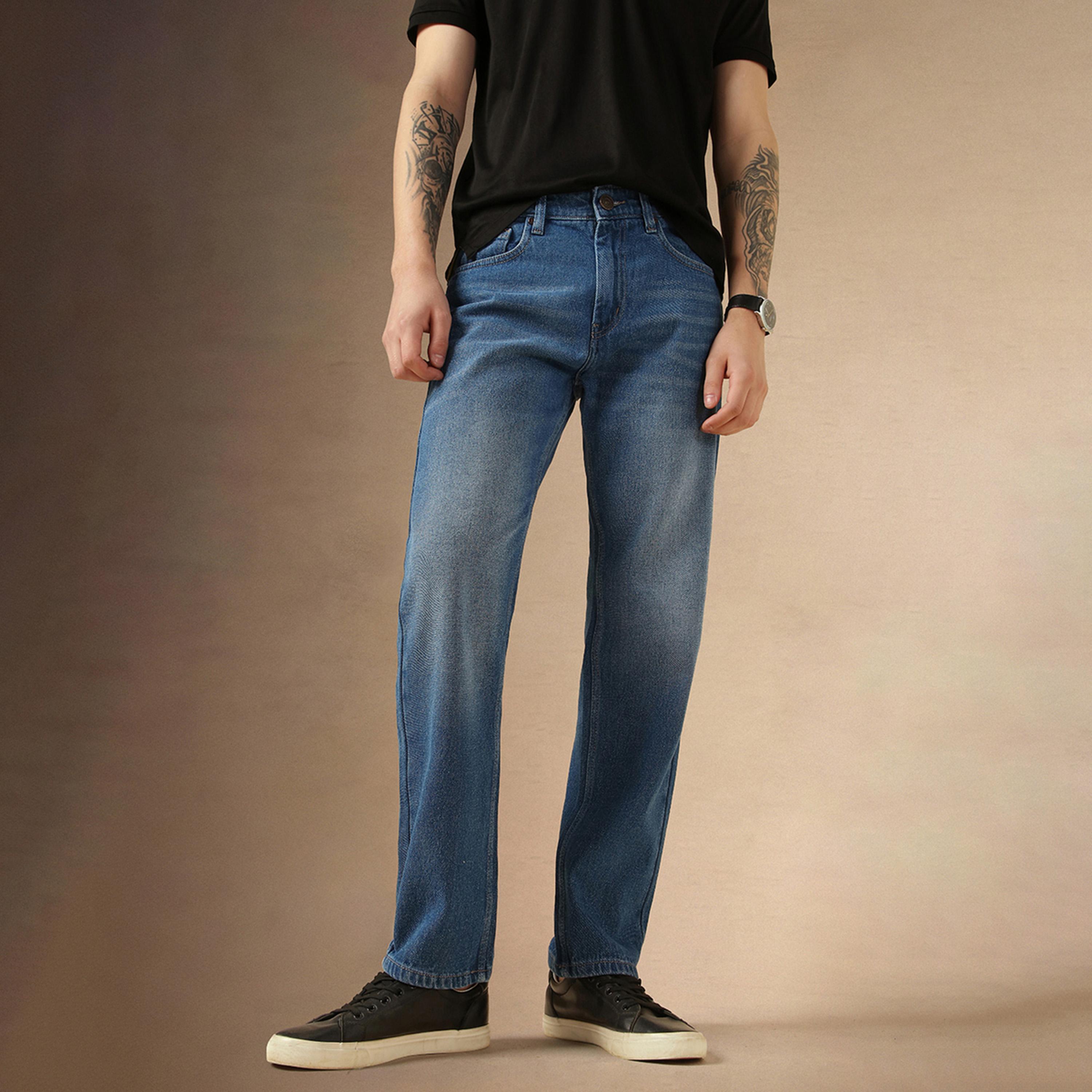 Dennis Lingo X Styli Mid Rise Straight Fit Faded Jeans-men-clothing-bottoms-jeans-image-1